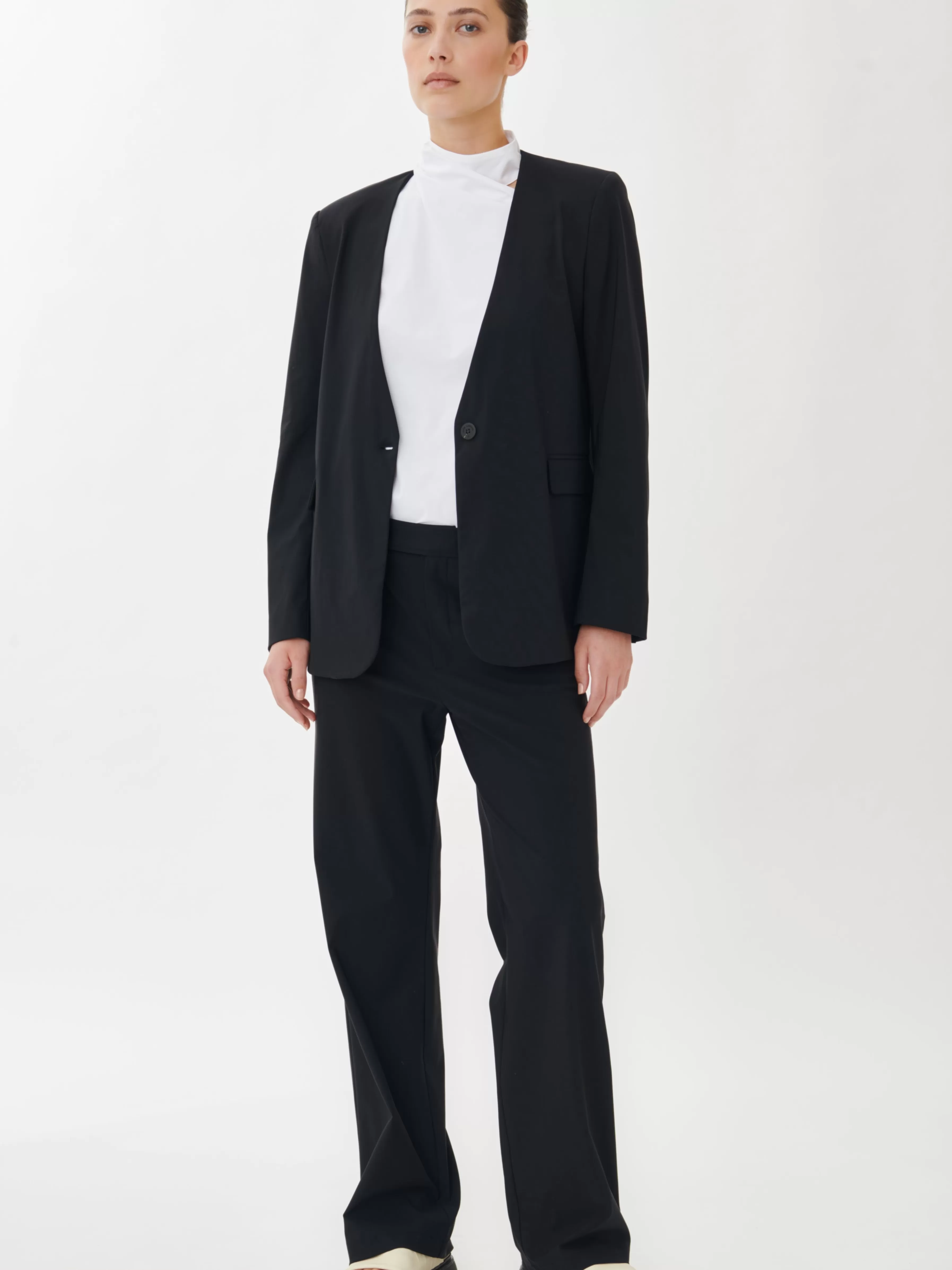 Studio collection | Blazers>Jane Lushka Alma Blazer Technical Jersey | Black