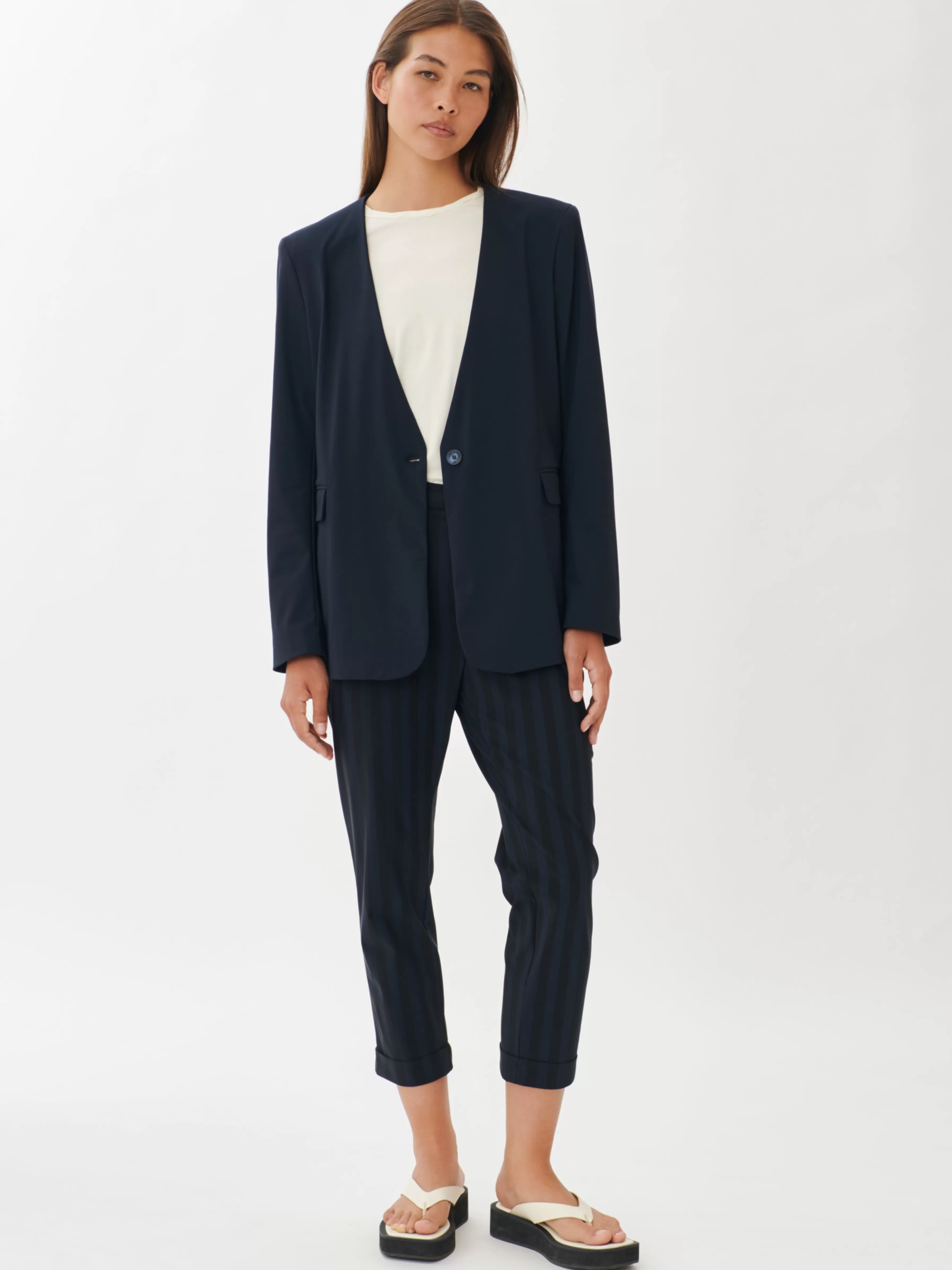 Studio collection | Blazers>Jane Lushka Alma Blazer Technical Jersey | Blue