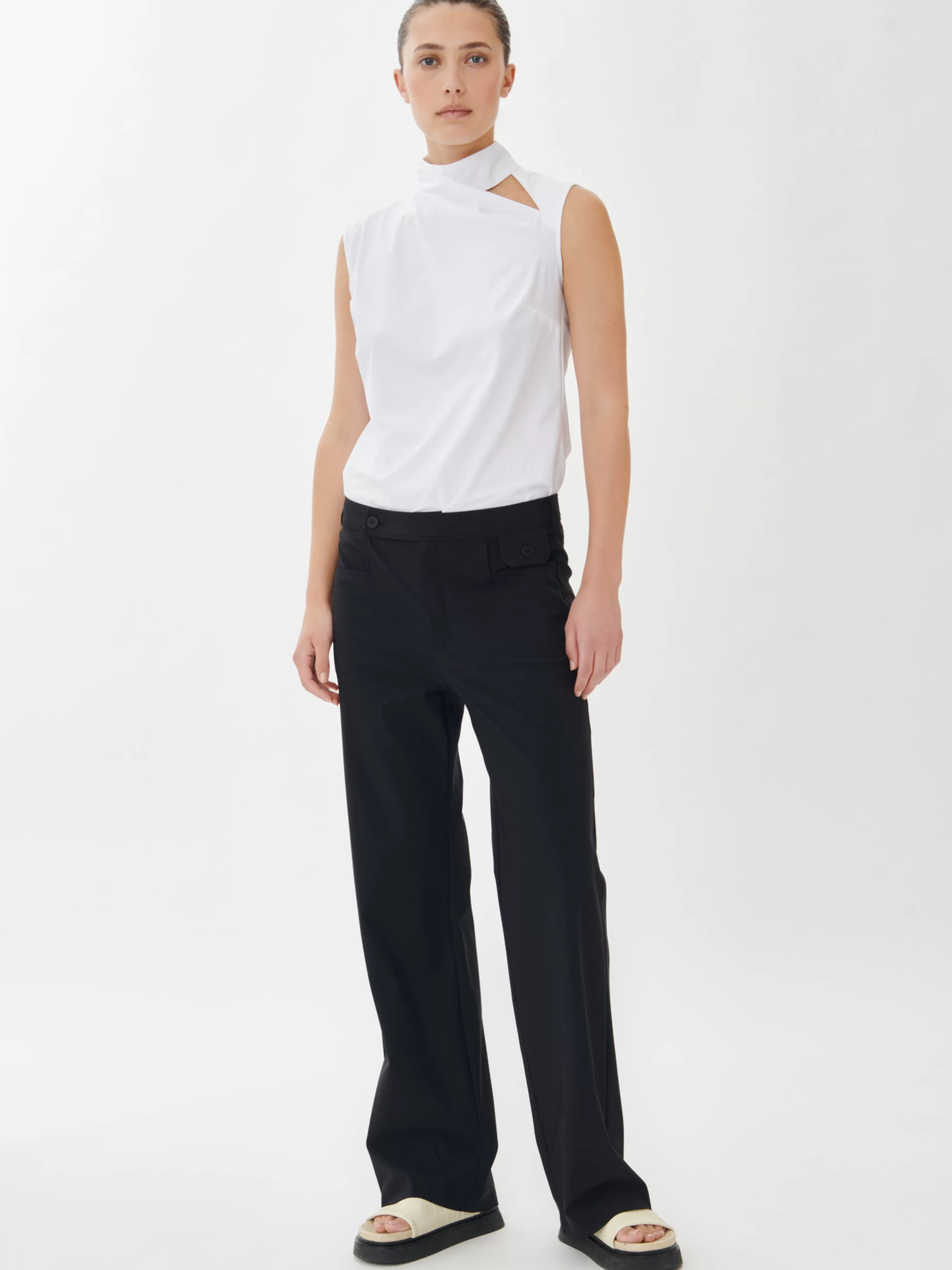 Studio collection | Broeken>Jane Lushka Angela Pants Technical Jersey | Black