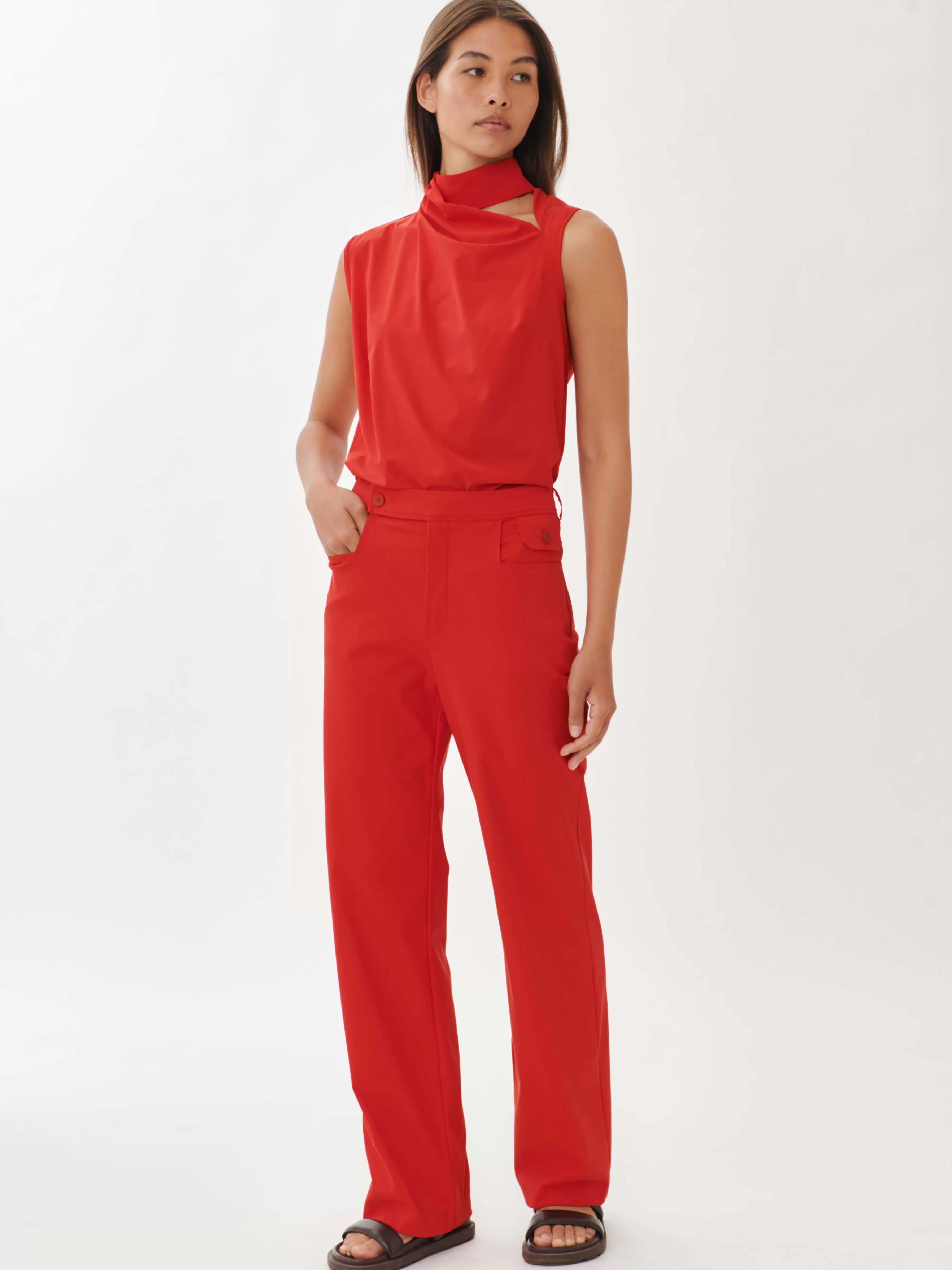 Studio collection | Broeken>Jane Lushka Angela Pants Technical Jersey | Red