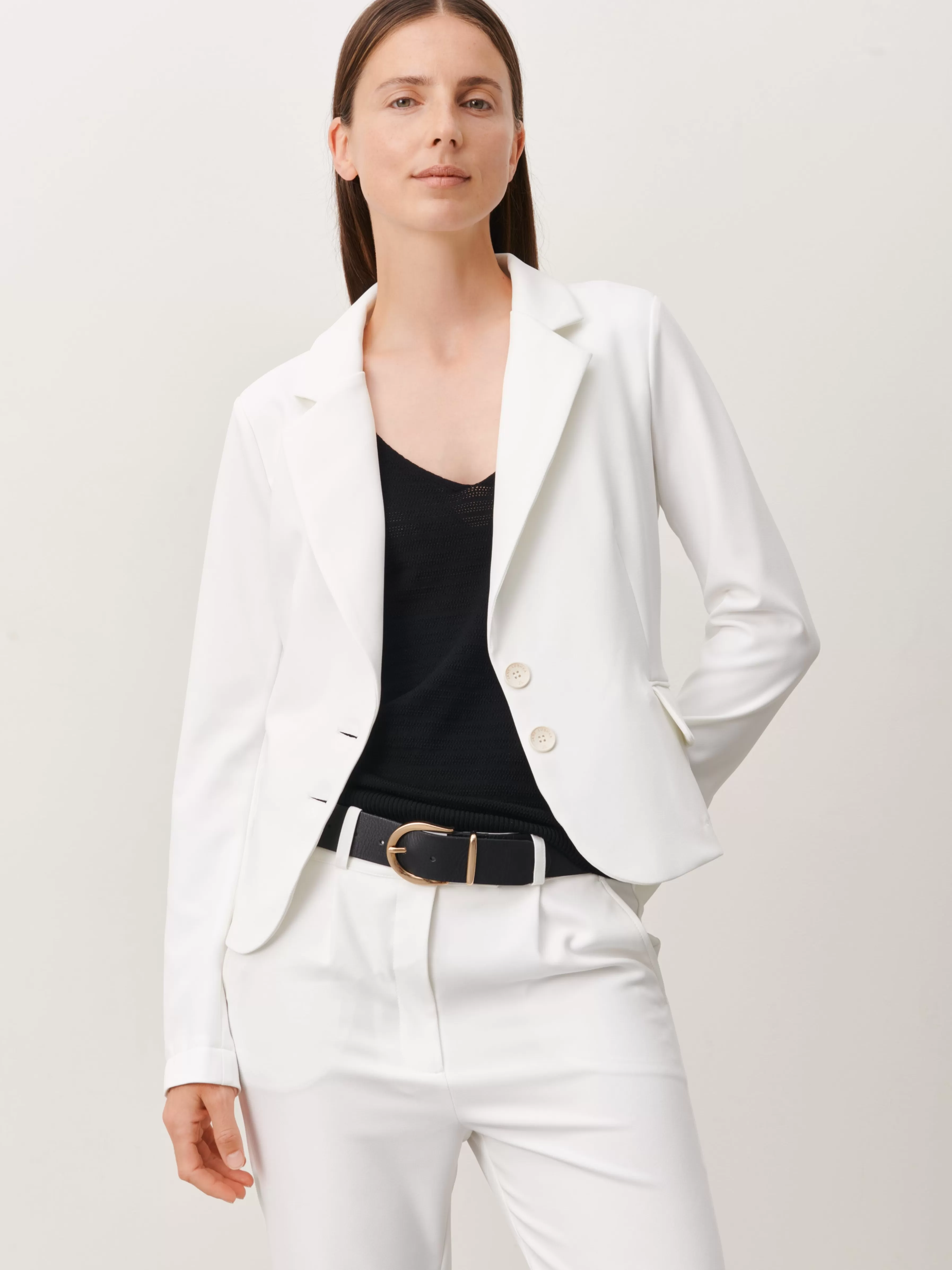 Blazers>Jane Lushka Atina Blazer | White