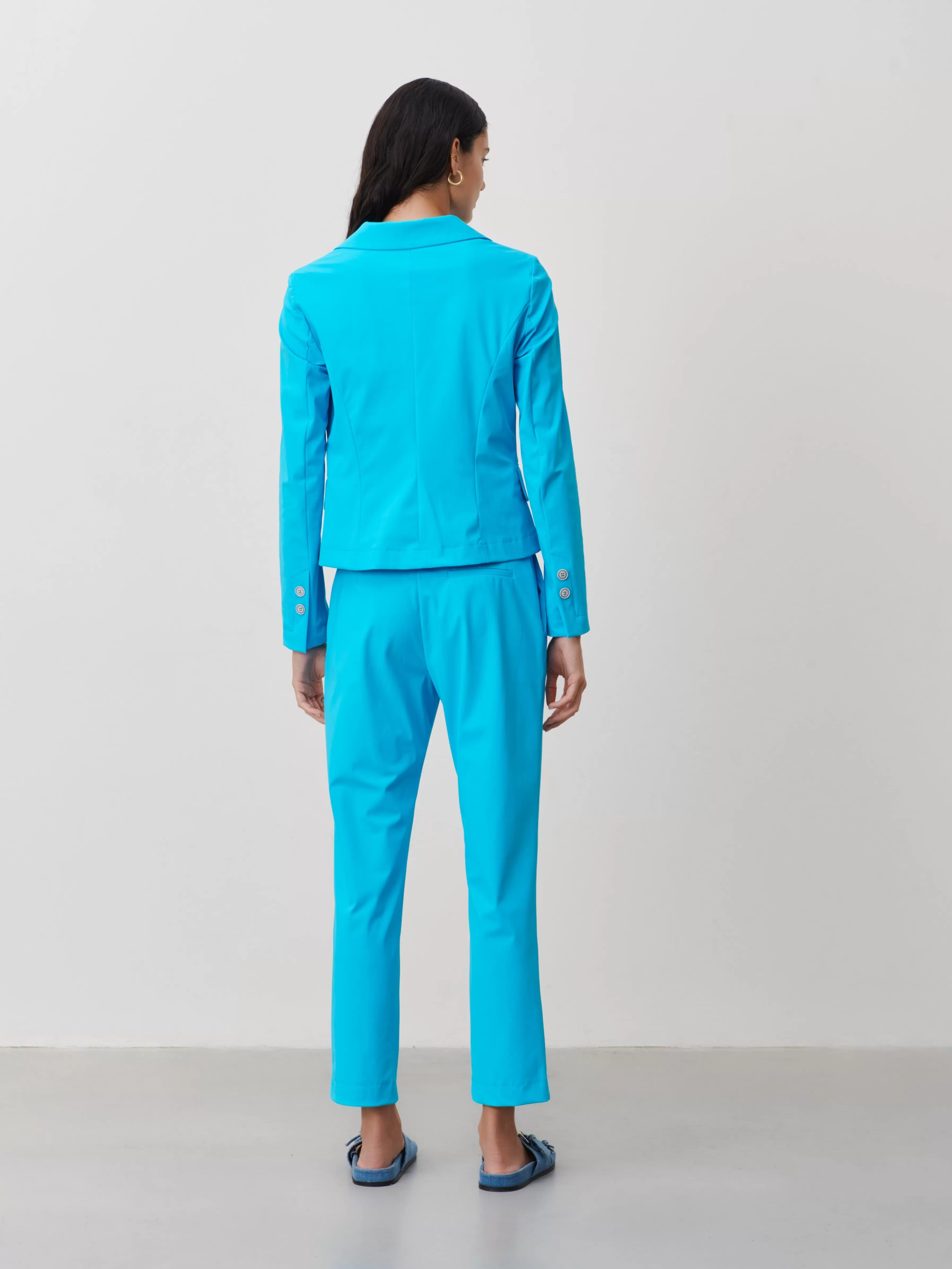 Blazers>Jane Lushka Atina Blazer Technical Jersey | Light Blue