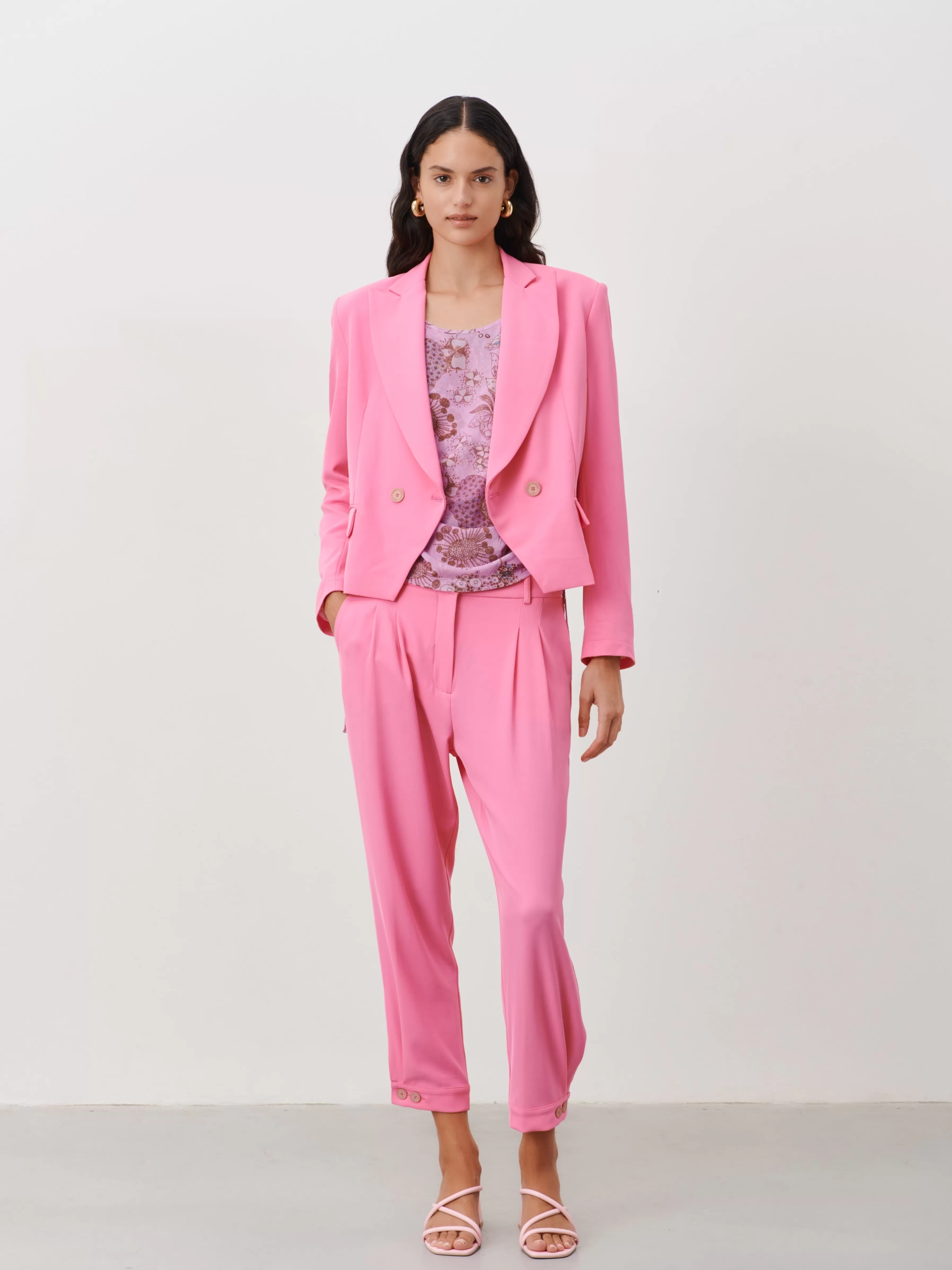 Blazers>Jane Lushka Bart Blazer | Pink