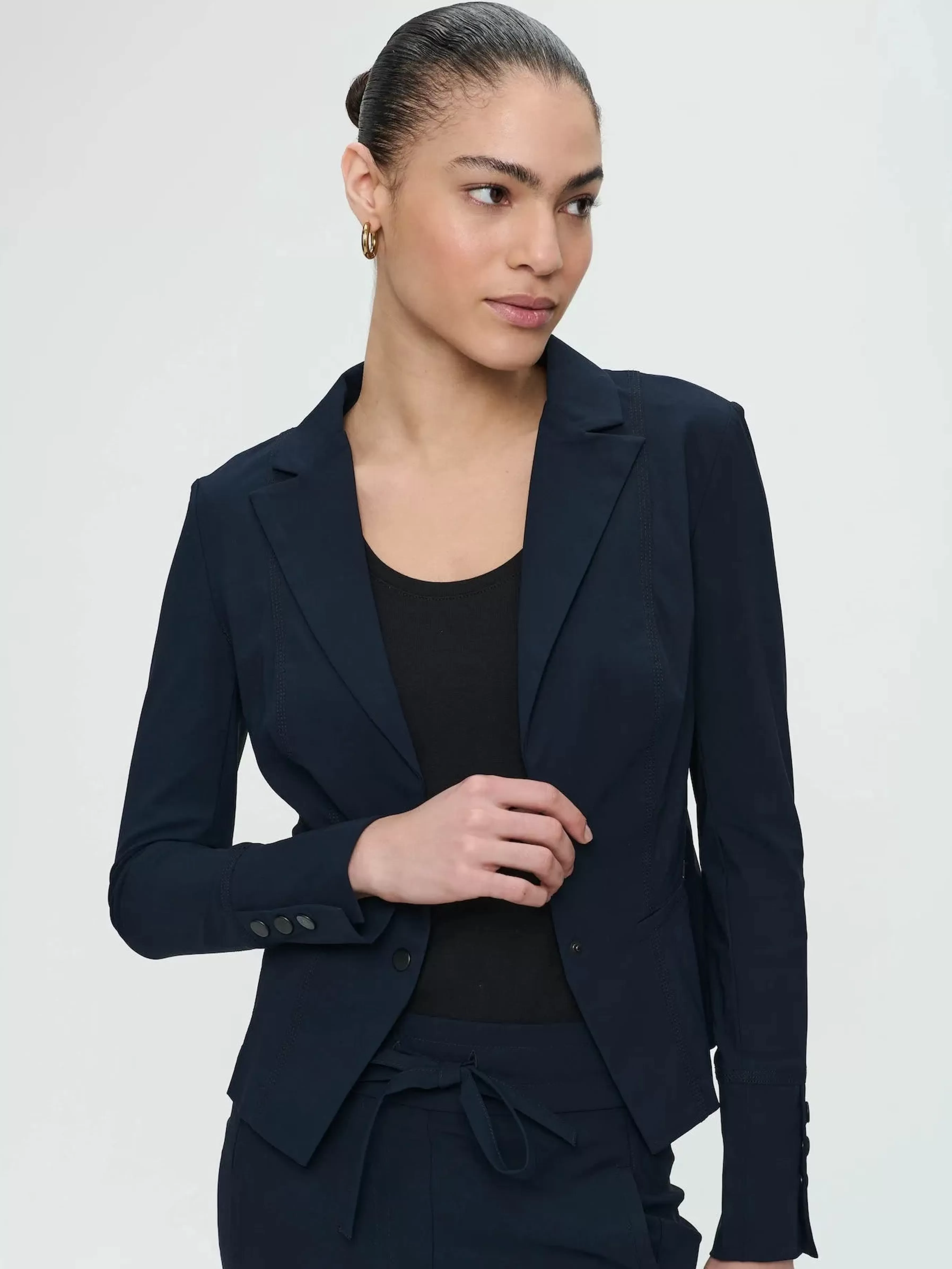 Best basic>Jane Lushka Blazer Sofia Technical Jersey | Blue