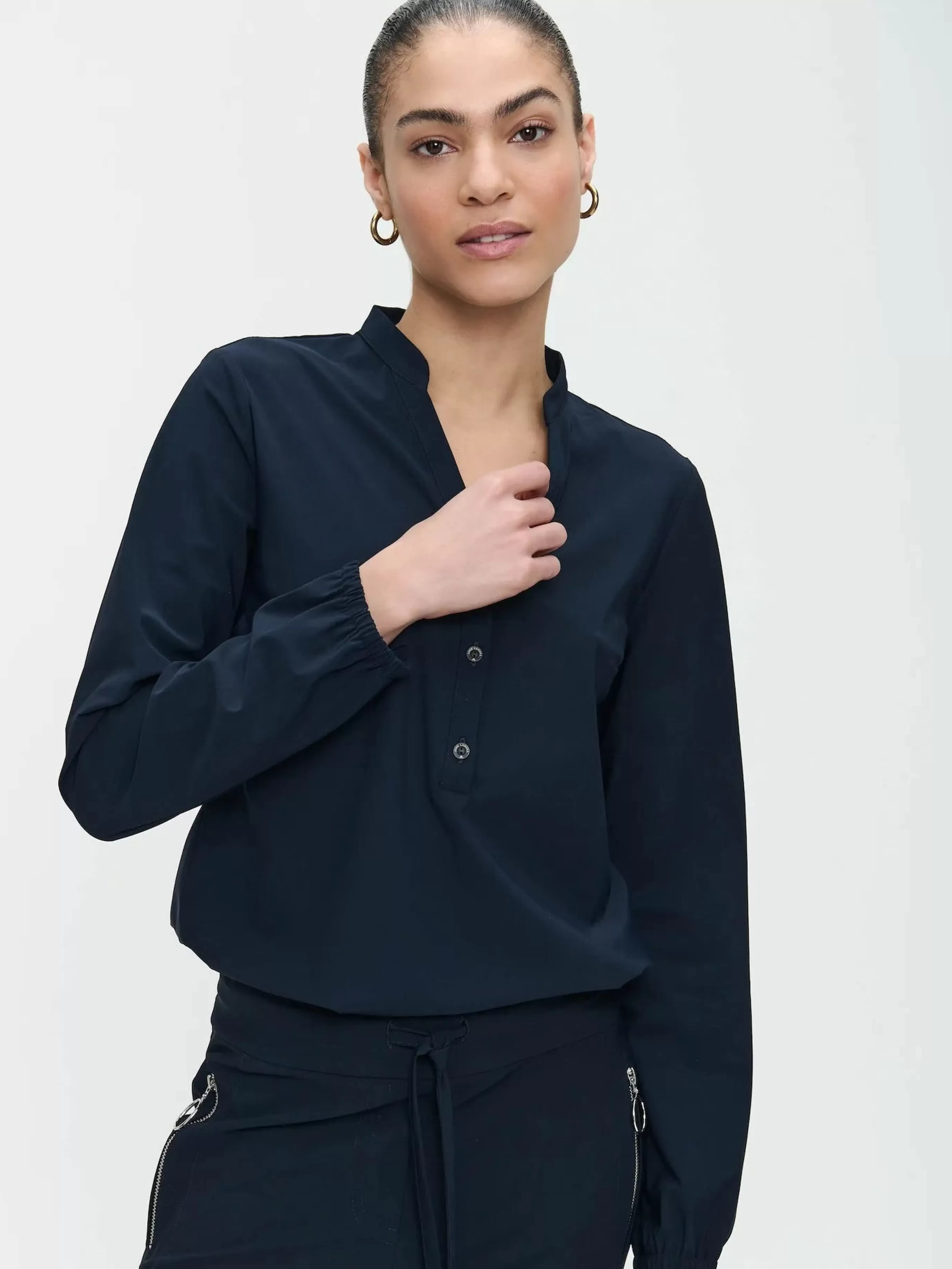 Best basic>Jane Lushka Blouse Bella Technical Jersey | Blue