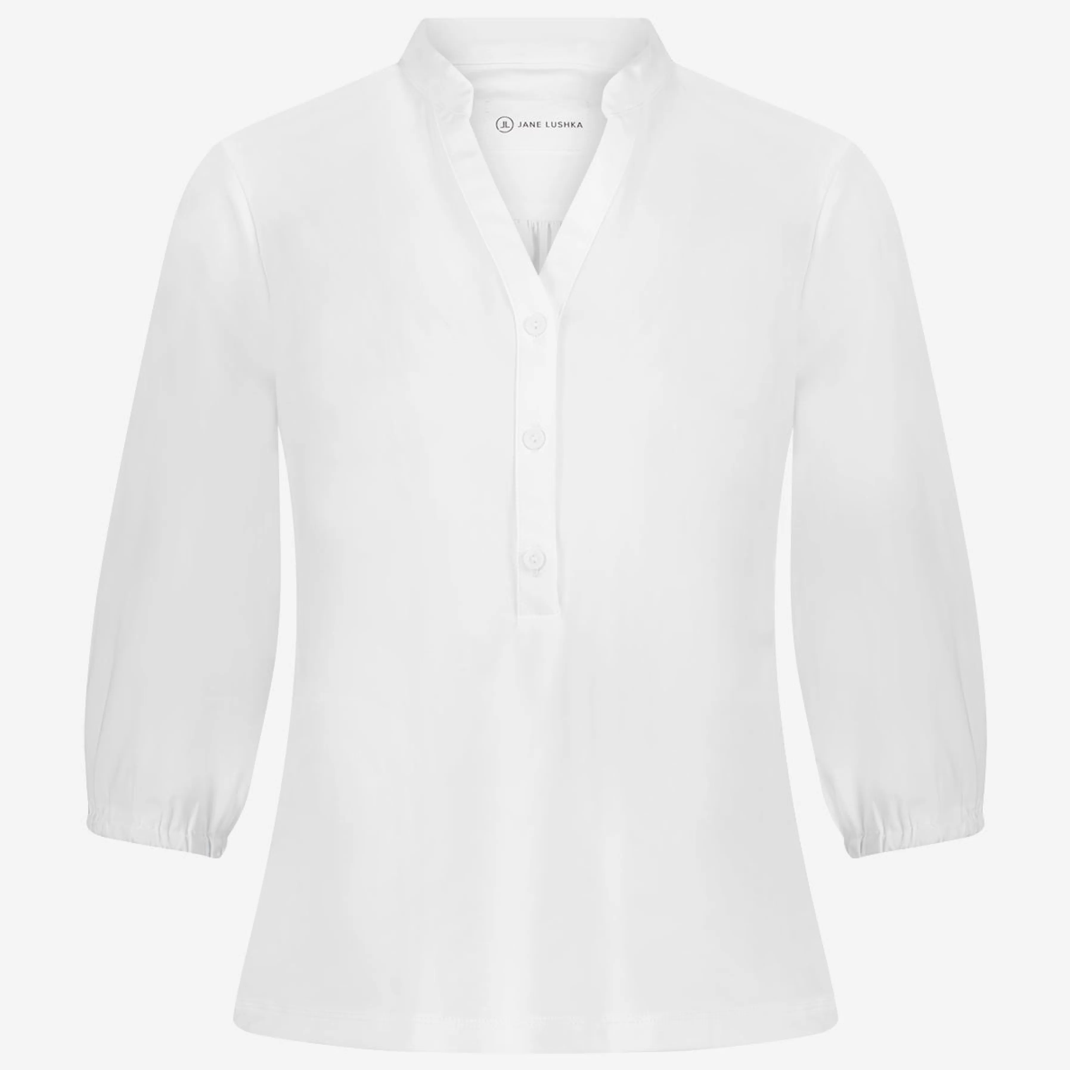 Best basic>Jane Lushka Blouse Bella Technical Jersey | White