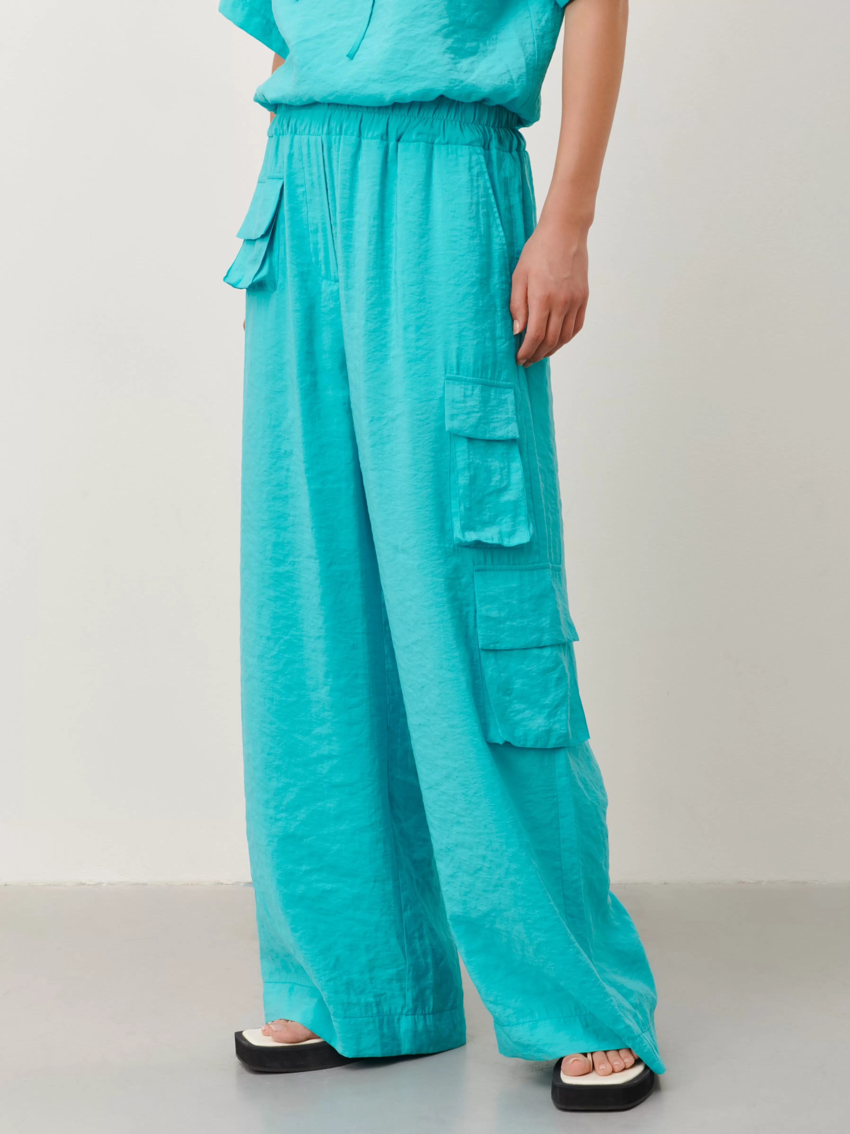 Broeken>Jane Lushka Charly Pants | Turquoise