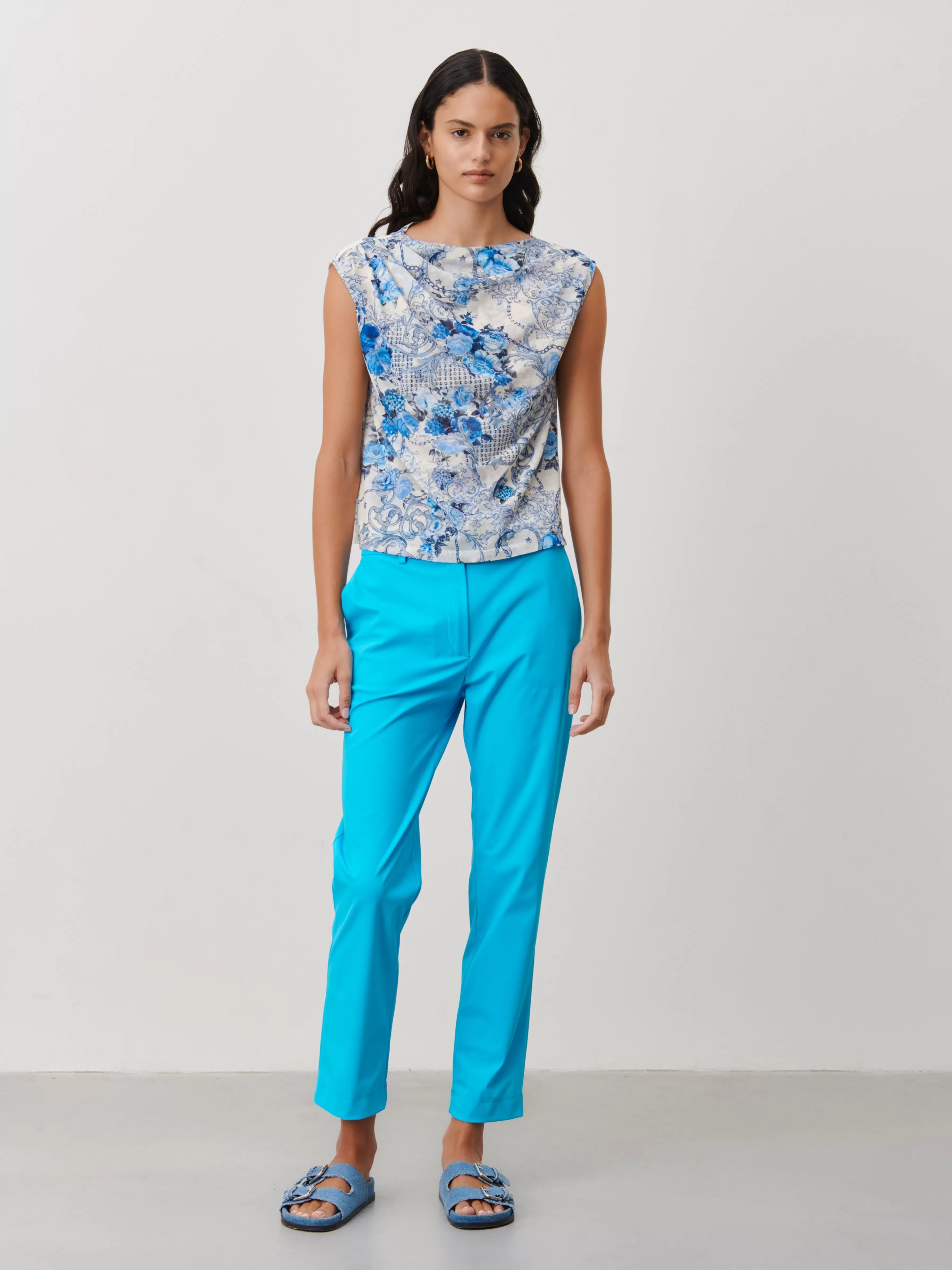 Broeken>Jane Lushka Claudia Pants  Technical Jersey | Light Blue