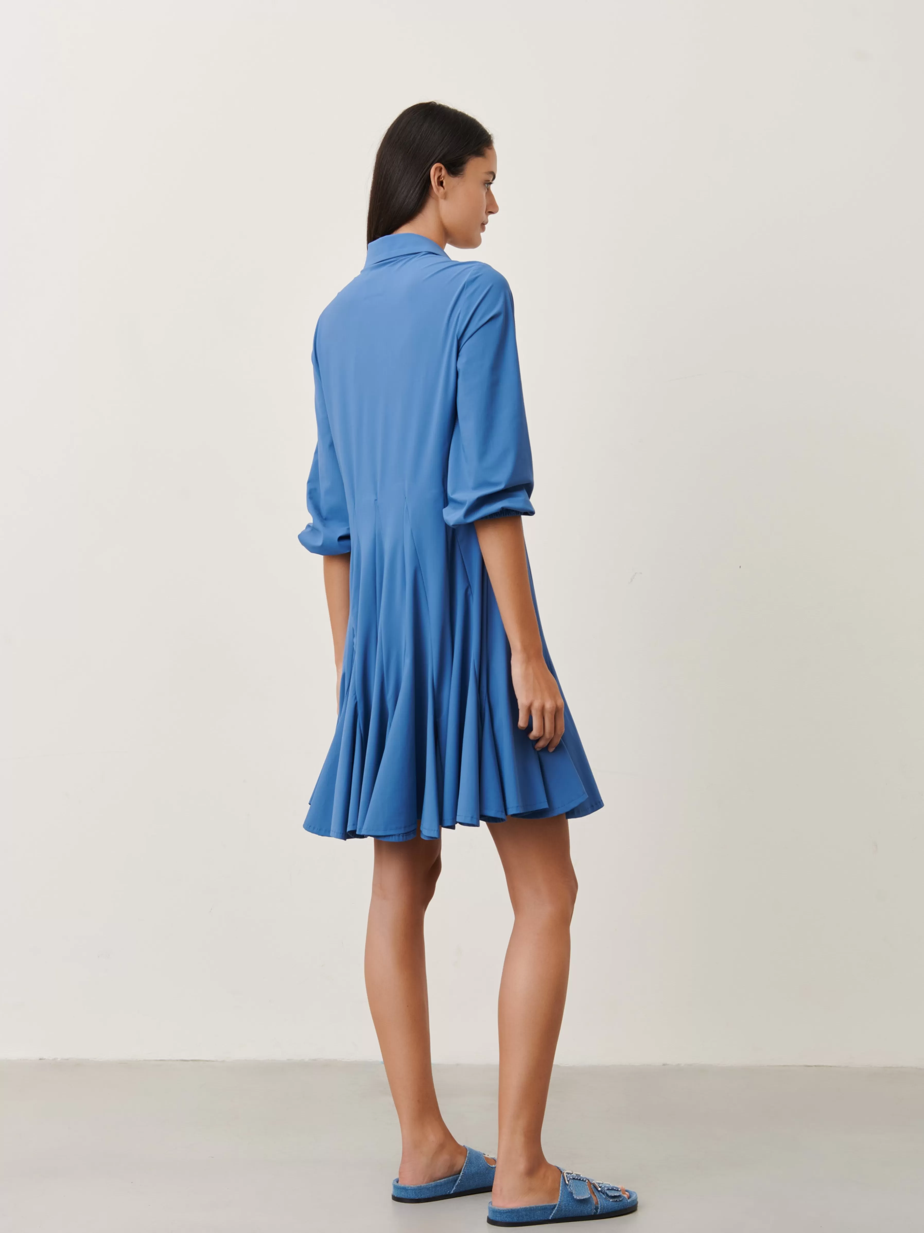 Jurken>Jane Lushka Dio Dress Technical Jersey | Mid Blue