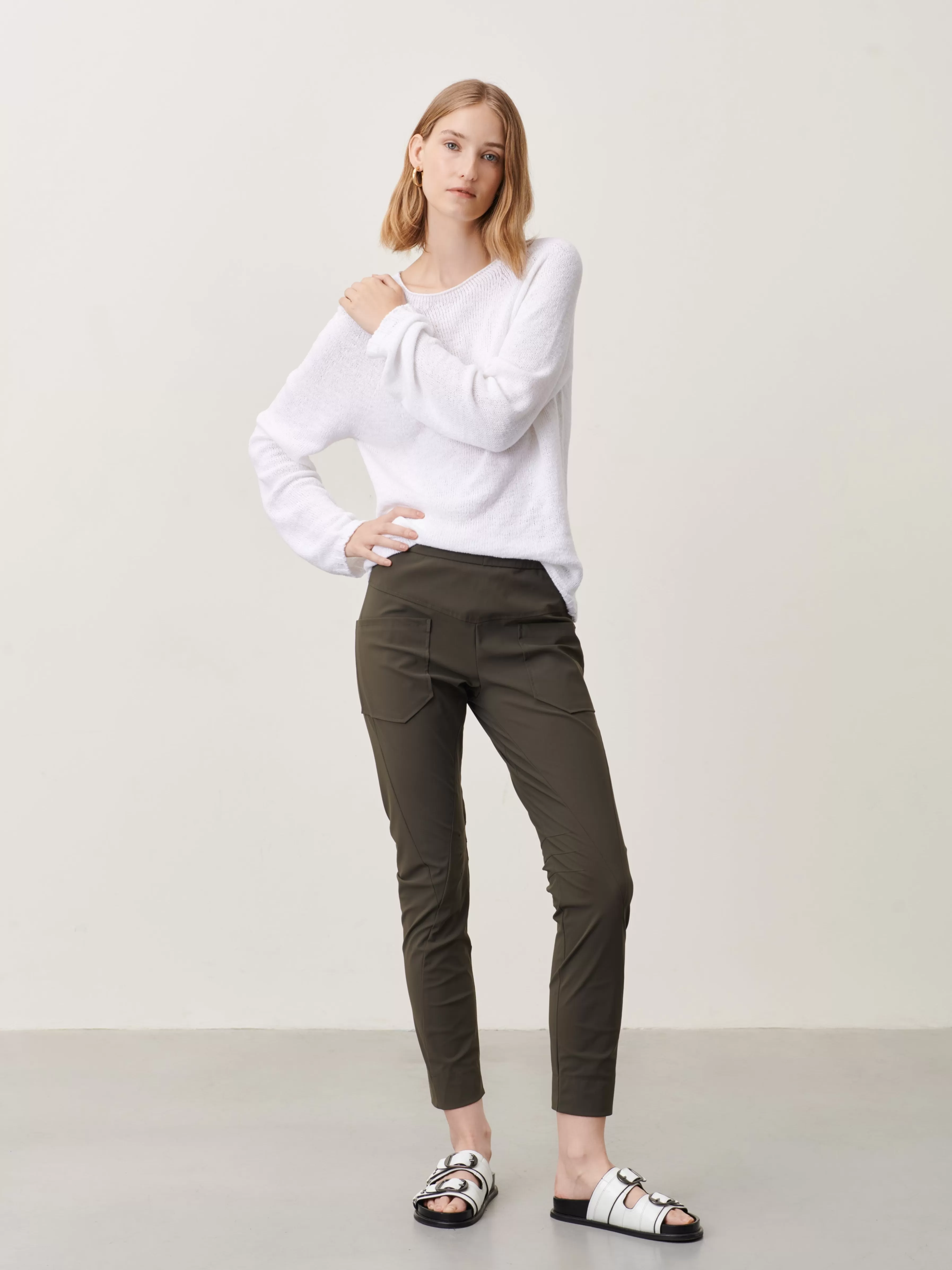 Broeken>Jane Lushka Doris Pants Technical Jersey | Army