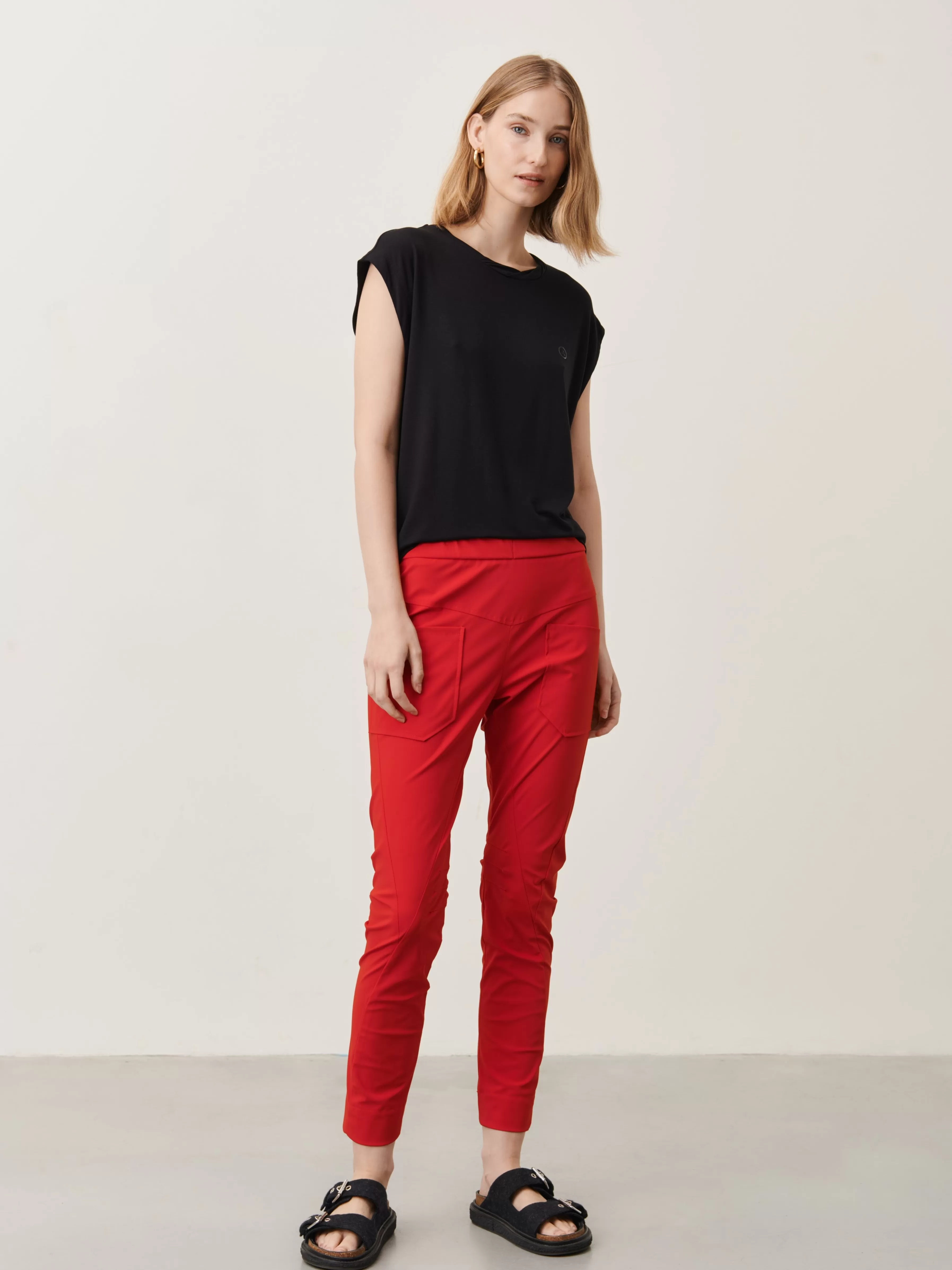 Broeken>Jane Lushka Doris Pants Technical Jersey | Red