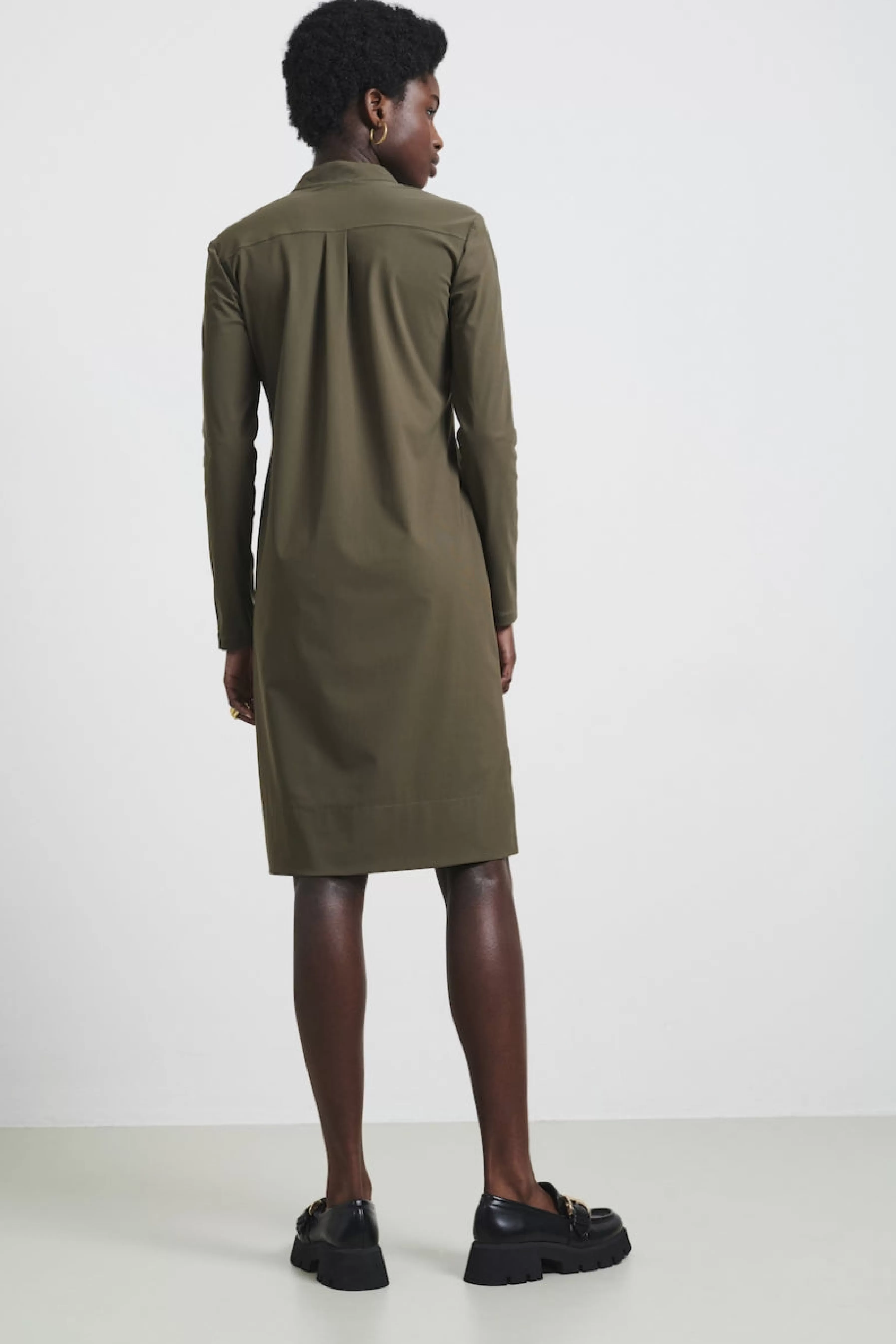 Best basic>Jane Lushka Dress Eva Technical Jersey | Army