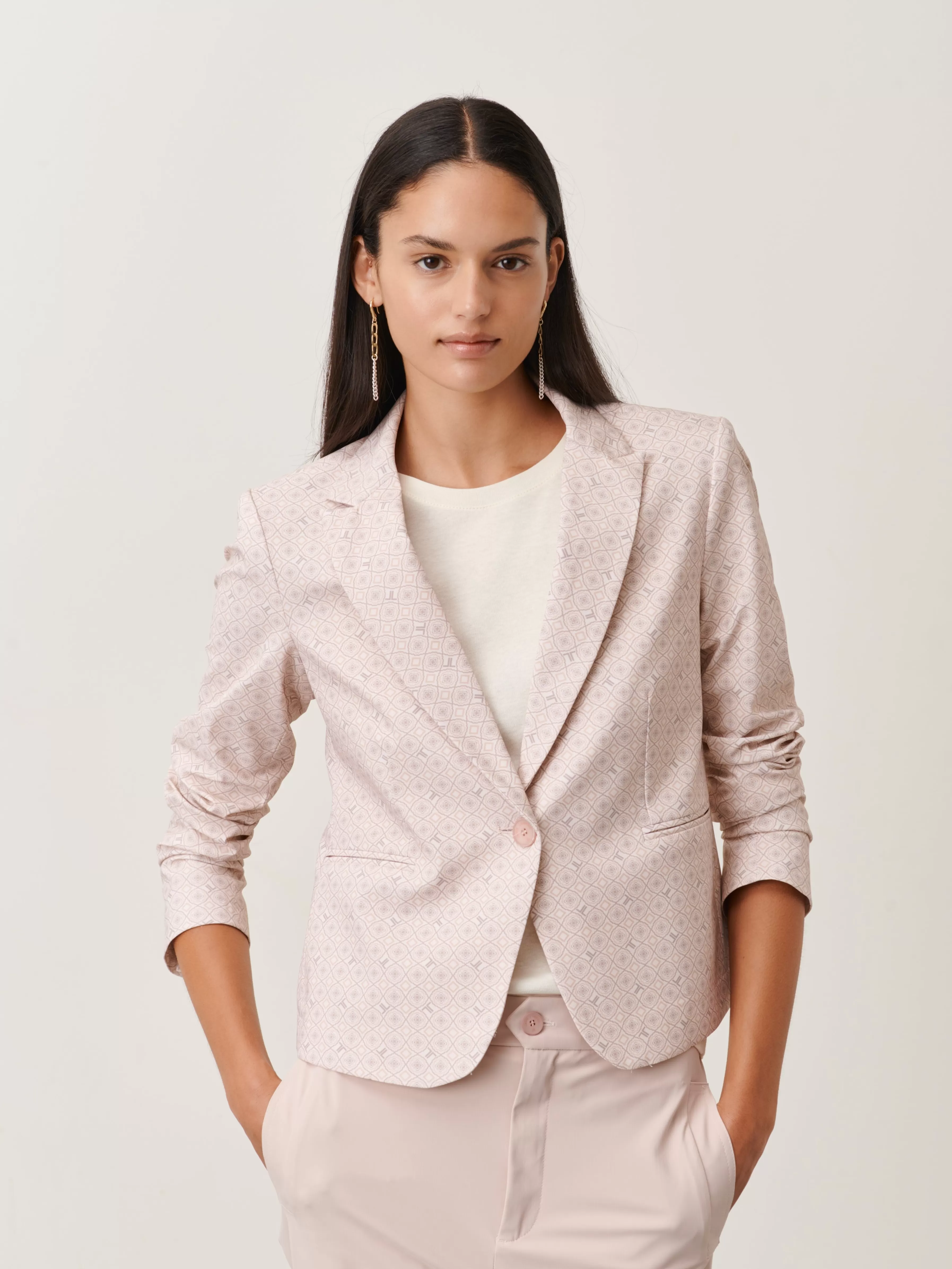 Blazers>Jane Lushka Elvira Blazer Technical Jersey | Pudra