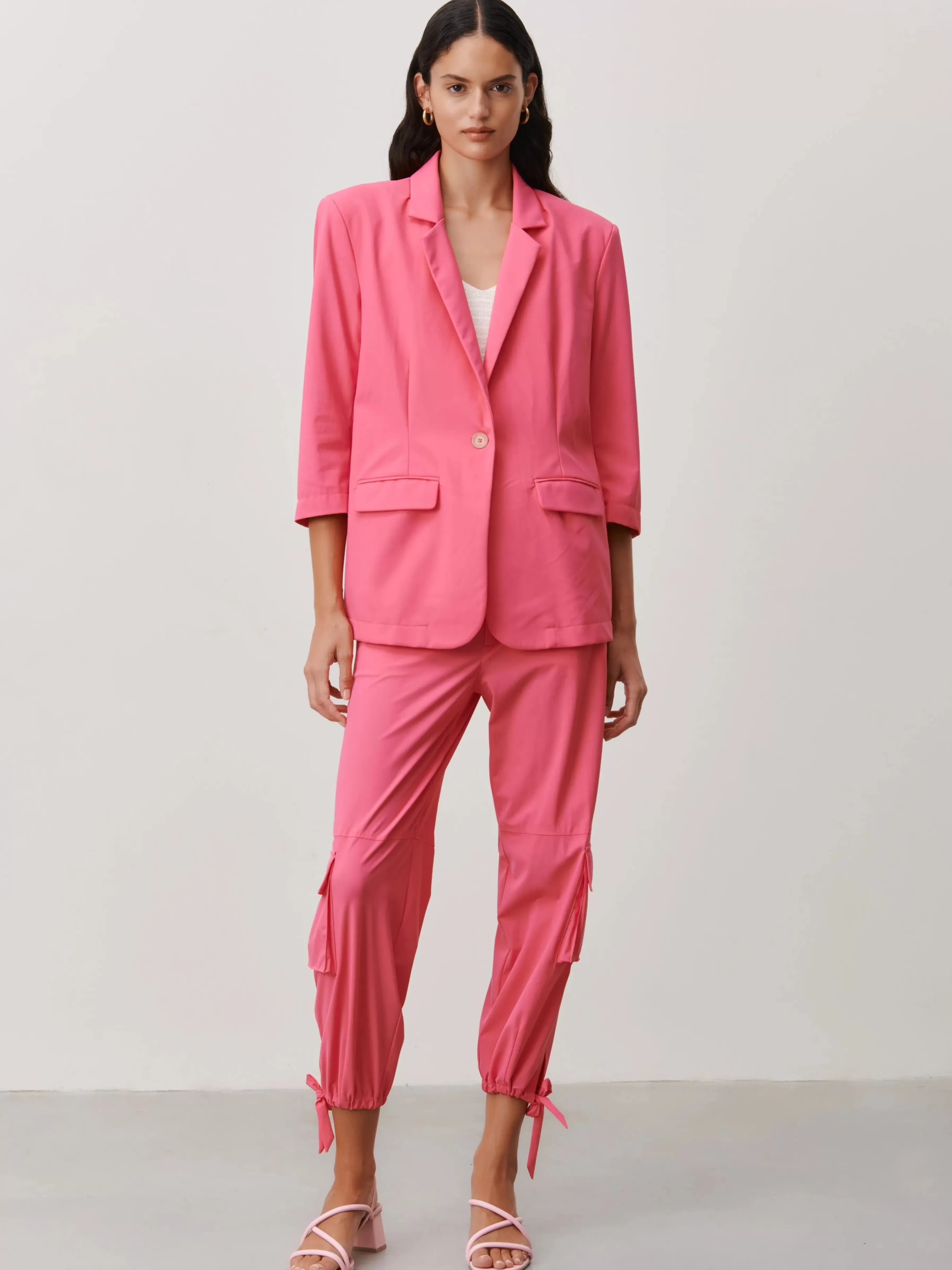 Blazers>Jane Lushka Fring Blazer Technical Jersey | Pink