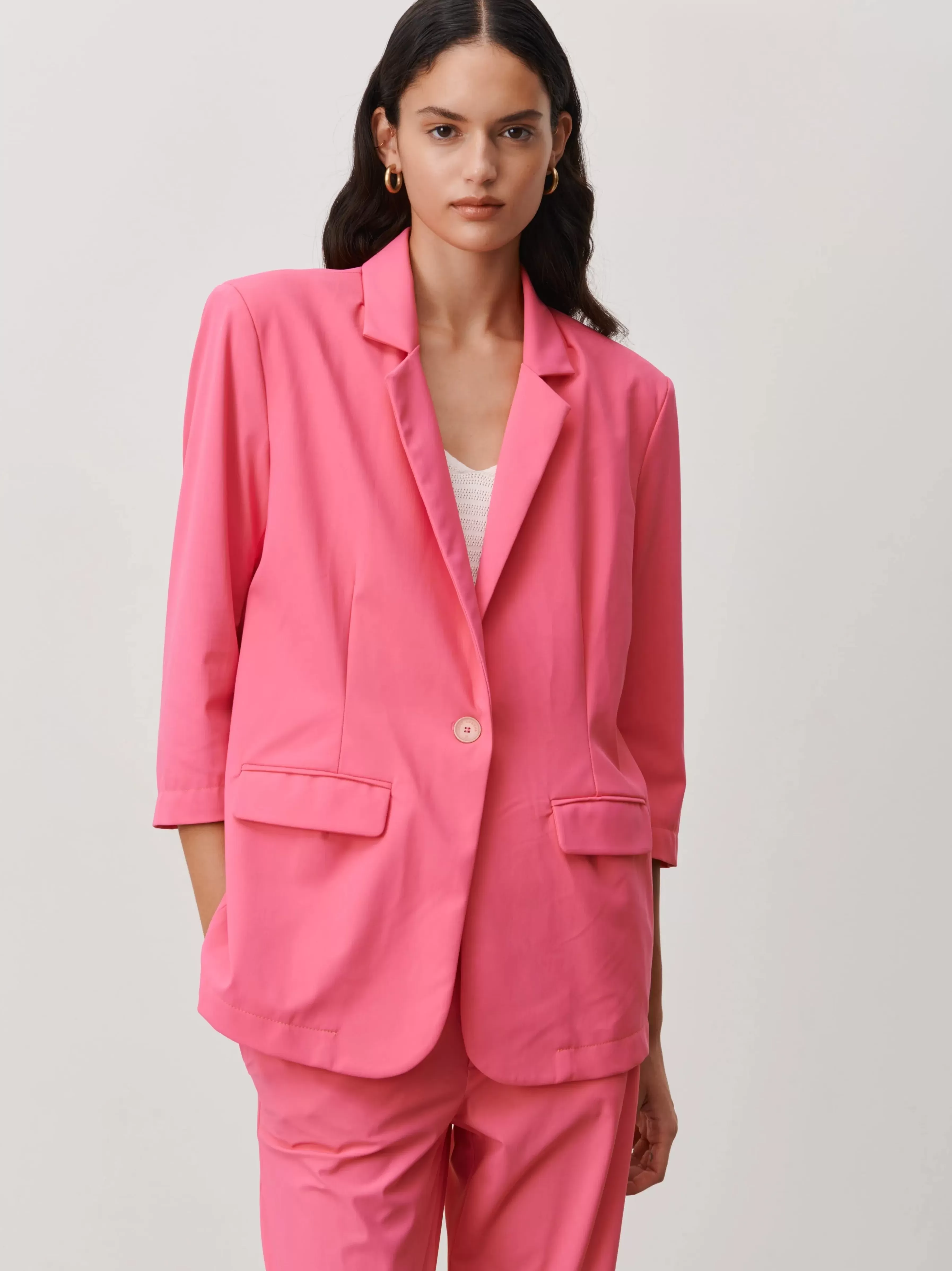 Blazers>Jane Lushka Fring Blazer Technical Jersey | Pink