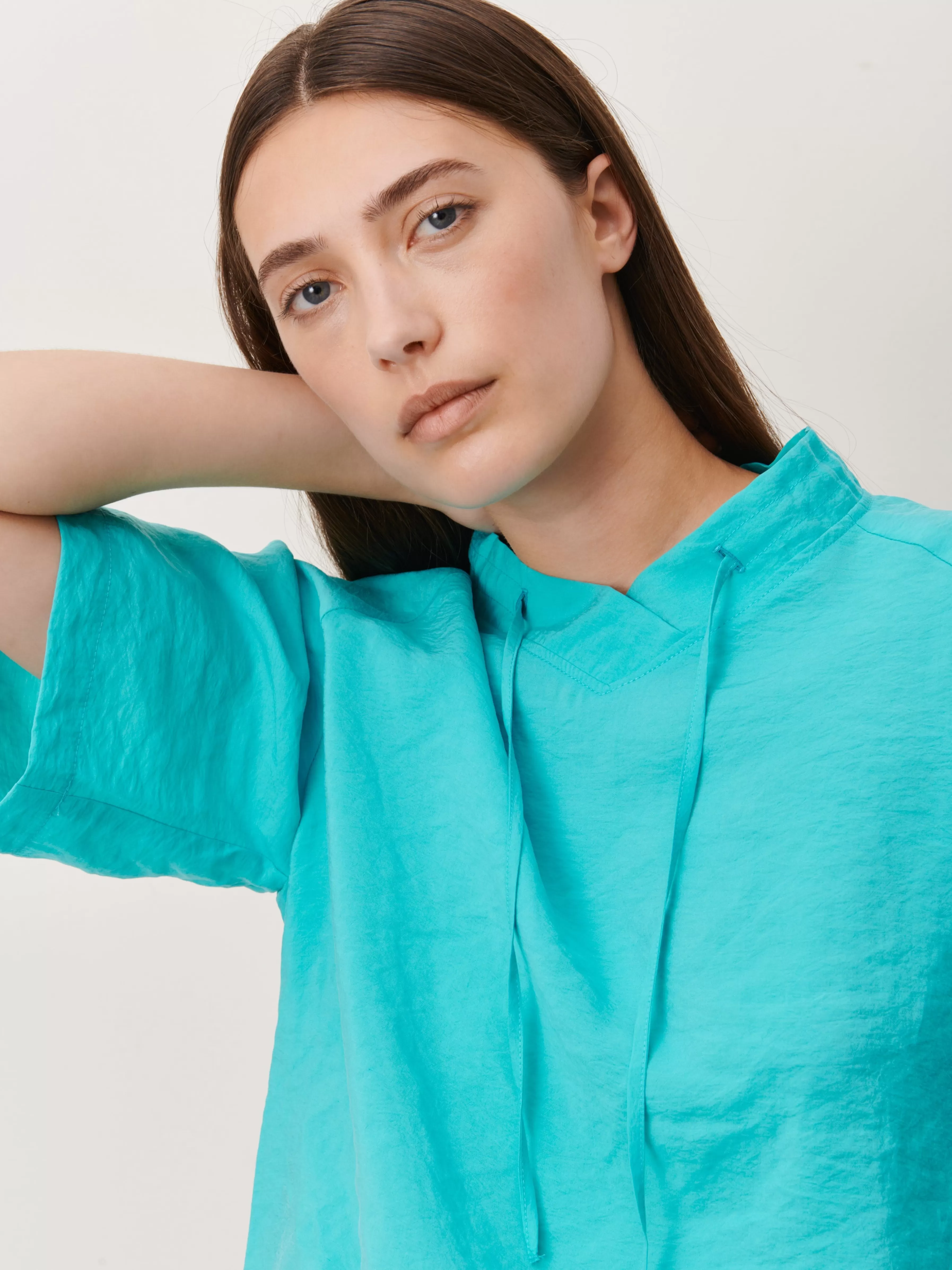 Tops>Jane Lushka Gia Top | Turquoise