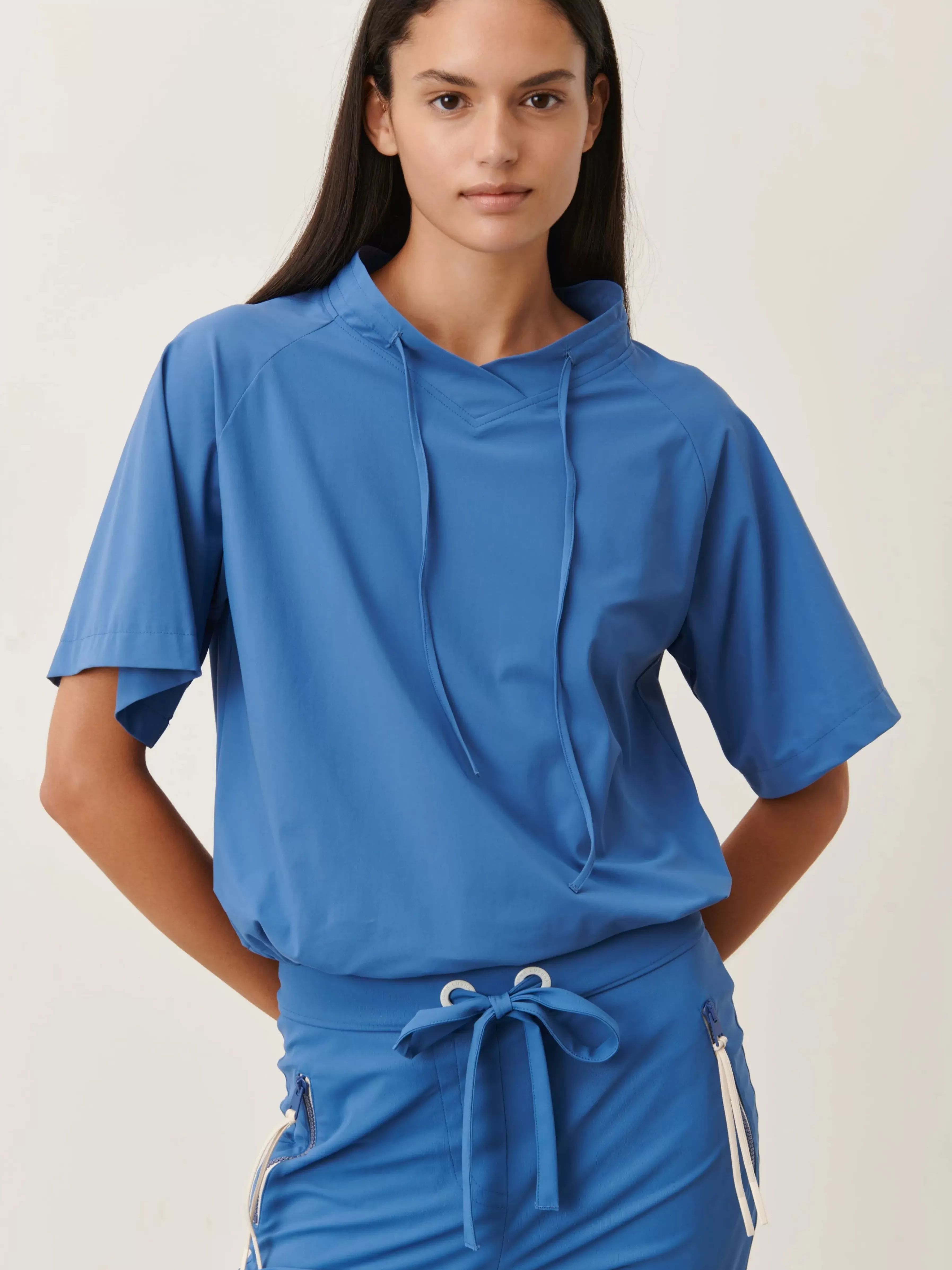 Tops>Jane Lushka Gia Top Technical Jersey | Mid Blue