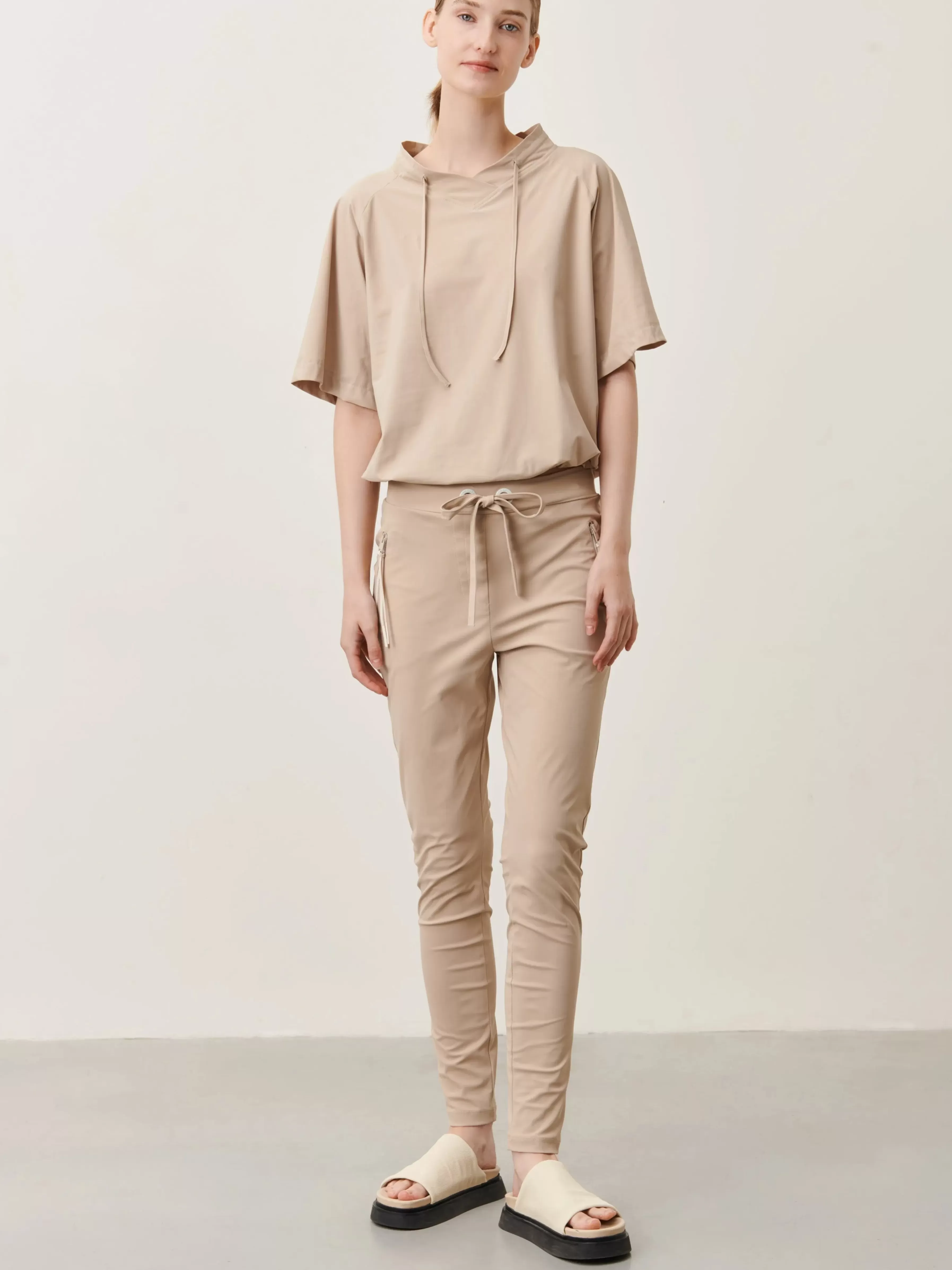 Tops>Jane Lushka Gia Top Technical Jersey | Sand