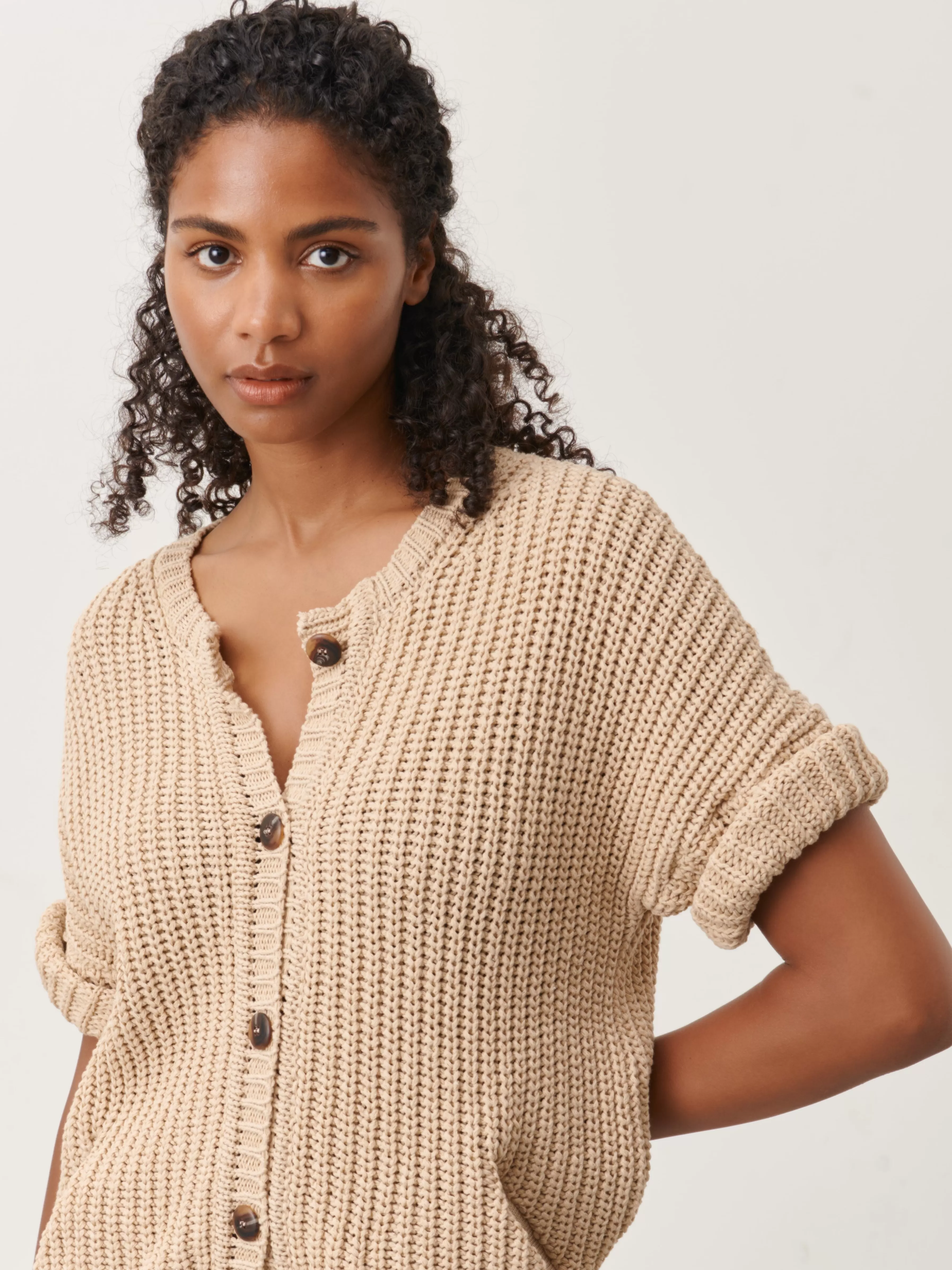 Truien & Vesten>Jane Lushka Hannes Cardi | Beige