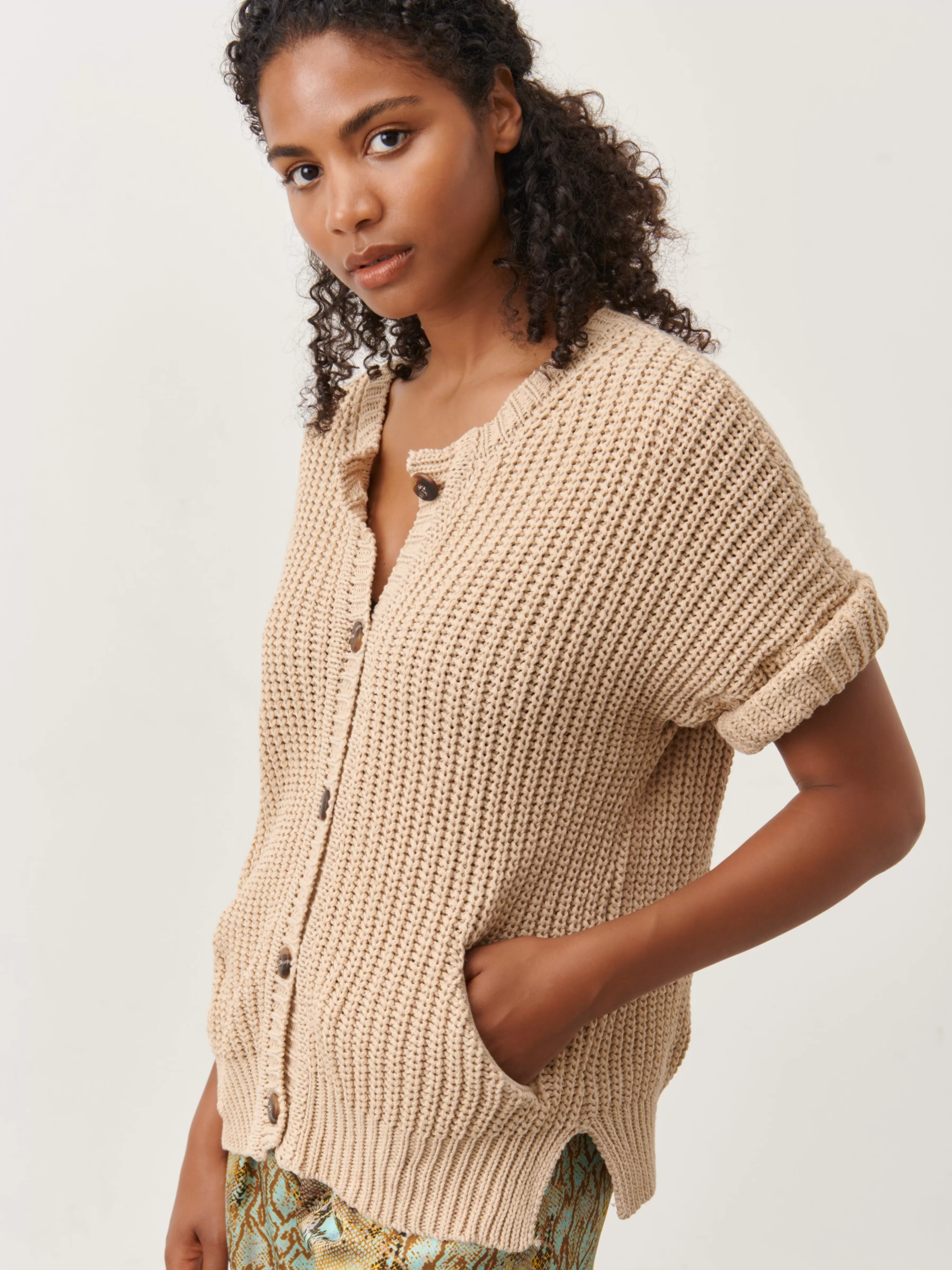 Truien & Vesten>Jane Lushka Hannes Cardi | Beige