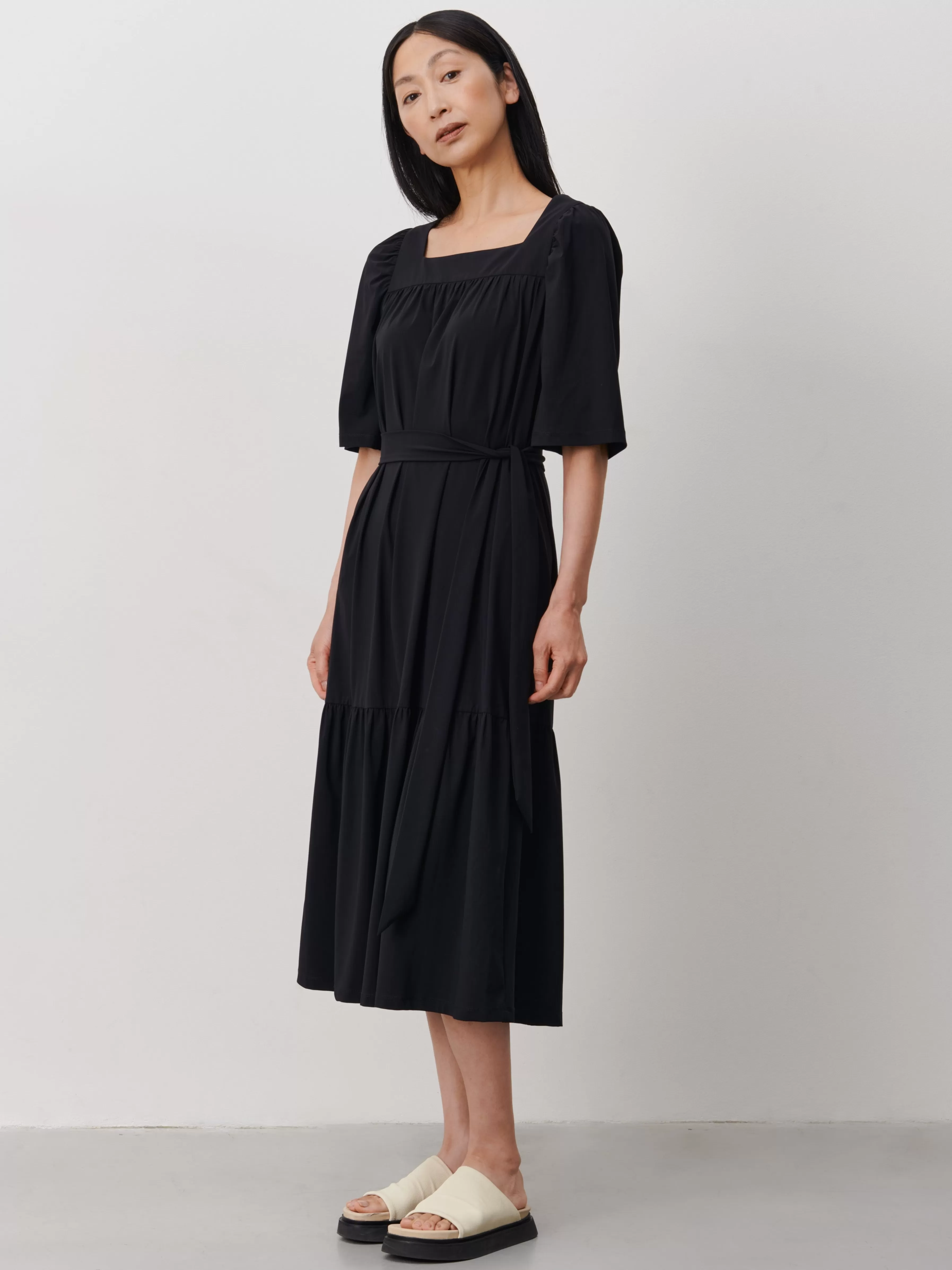 Jurken>Jane Lushka Jasmine Dress Technical Jersey | Black