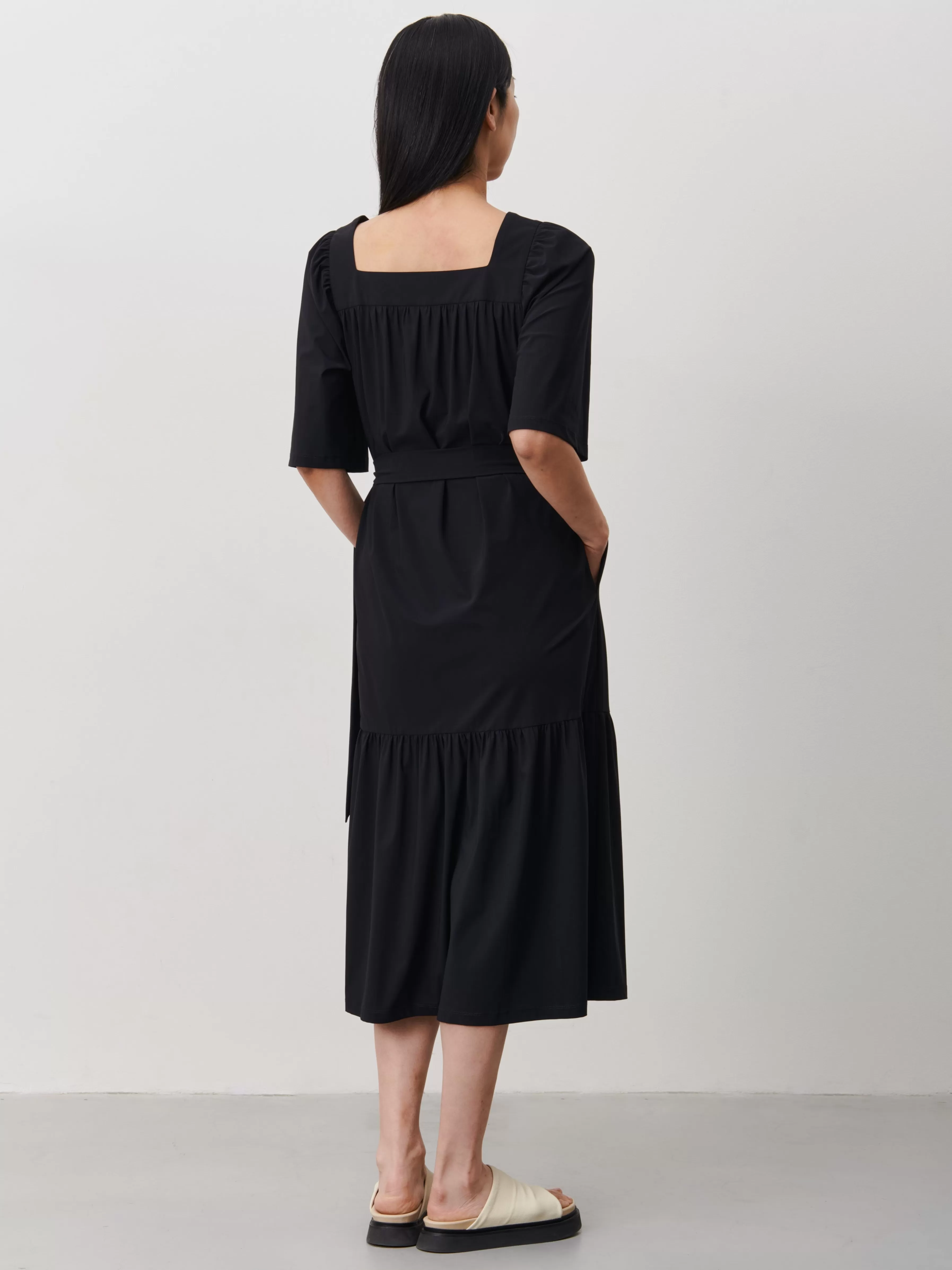 Jurken>Jane Lushka Jasmine Dress Technical Jersey | Black