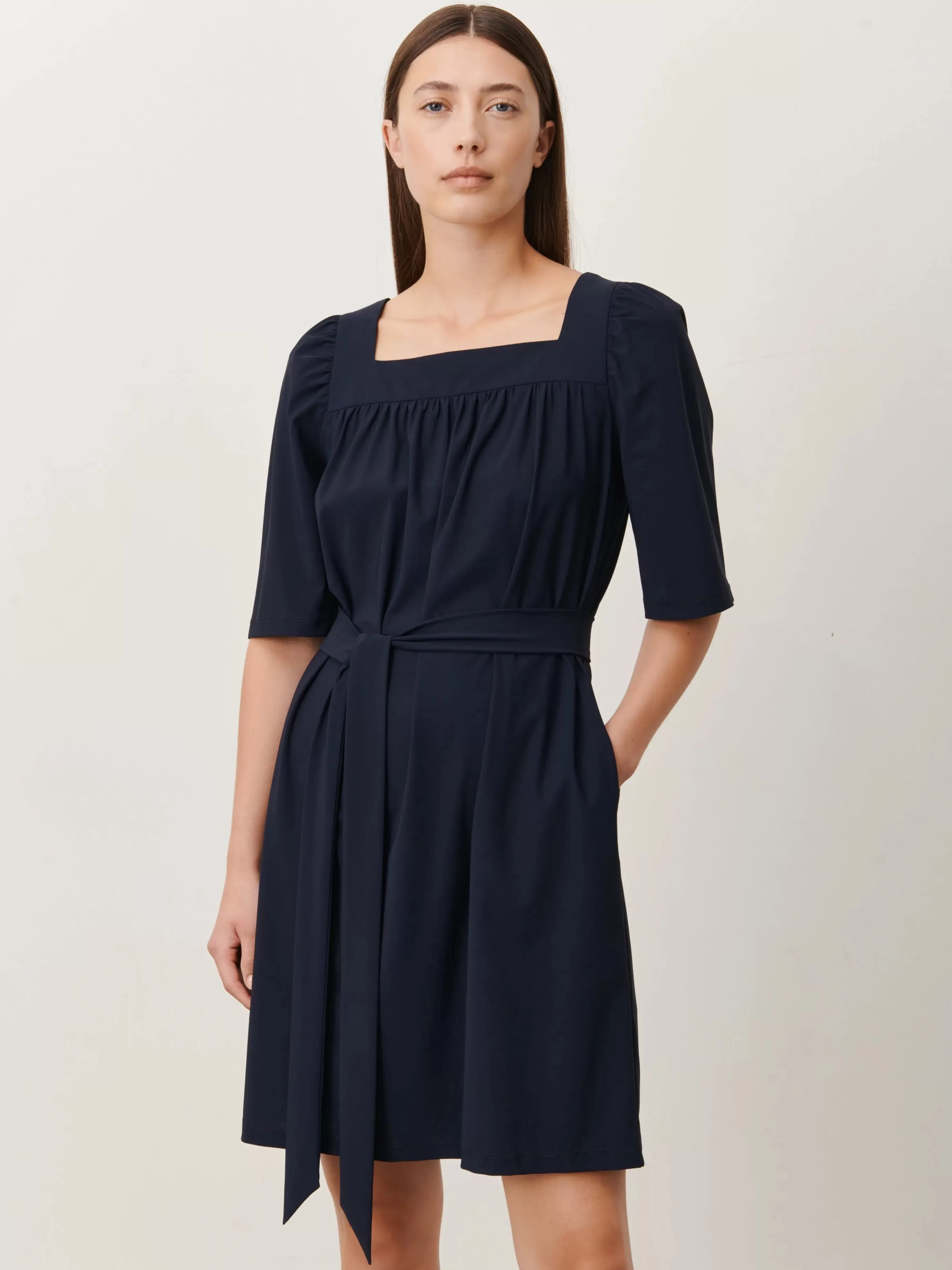 Jurken>Jane Lushka Jassi Dress Technical Jersey | Blue