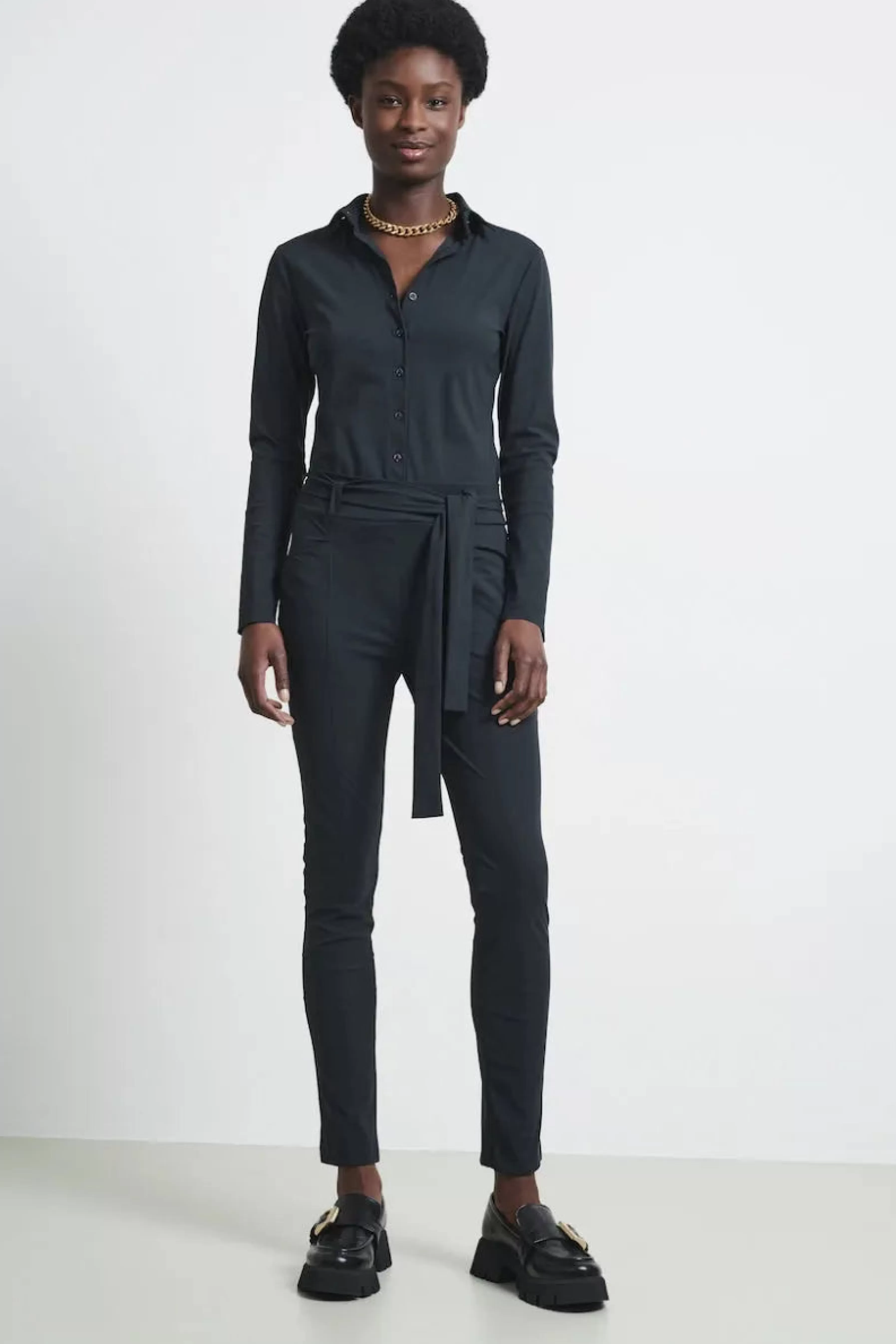 Best basic>Jane Lushka Jumpsuit Diana Easy Wear Technical Jersey | Grigio Notte