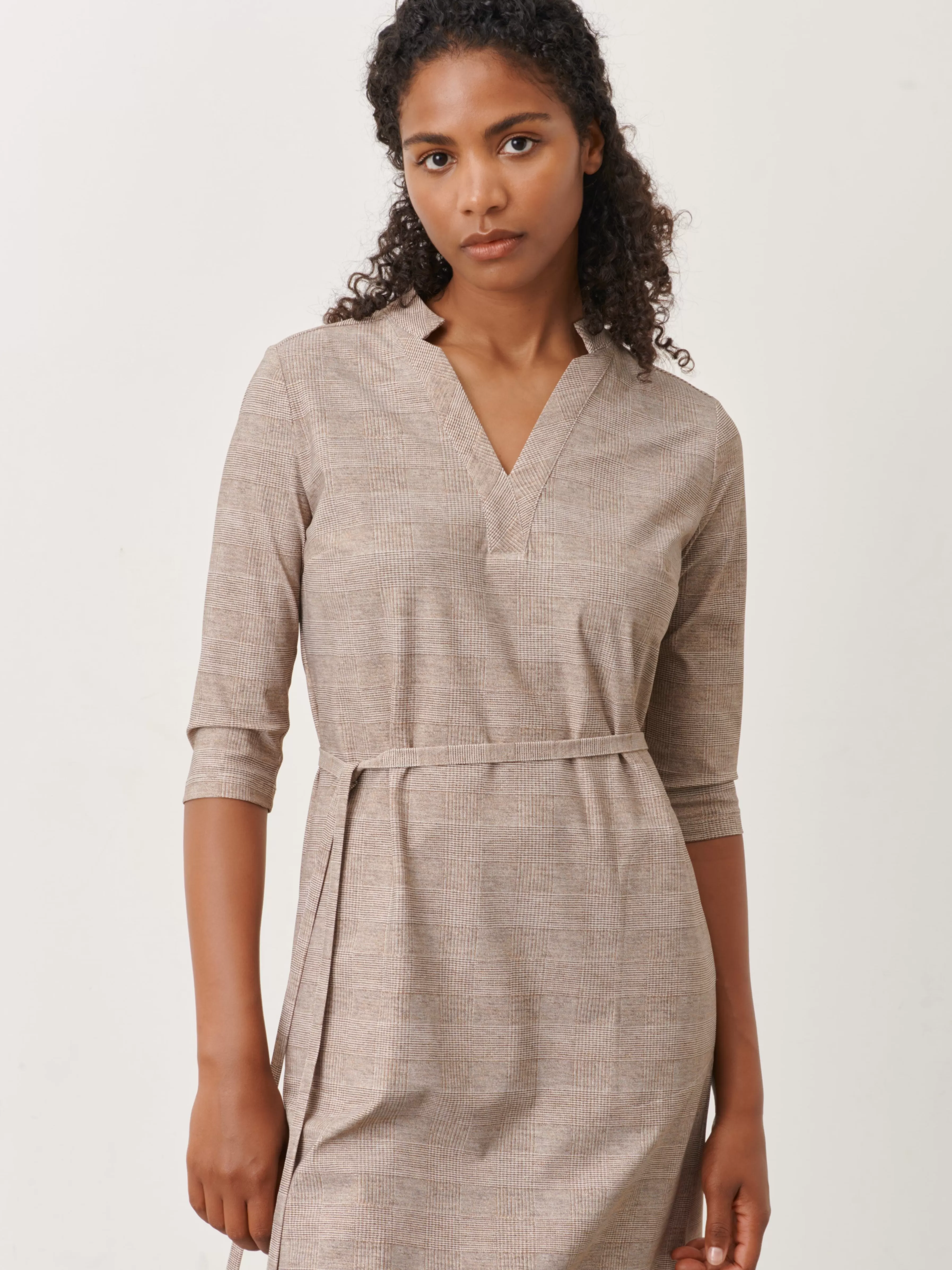 Jurken>Jane Lushka Kendal Dress Technical Jersey | Beige