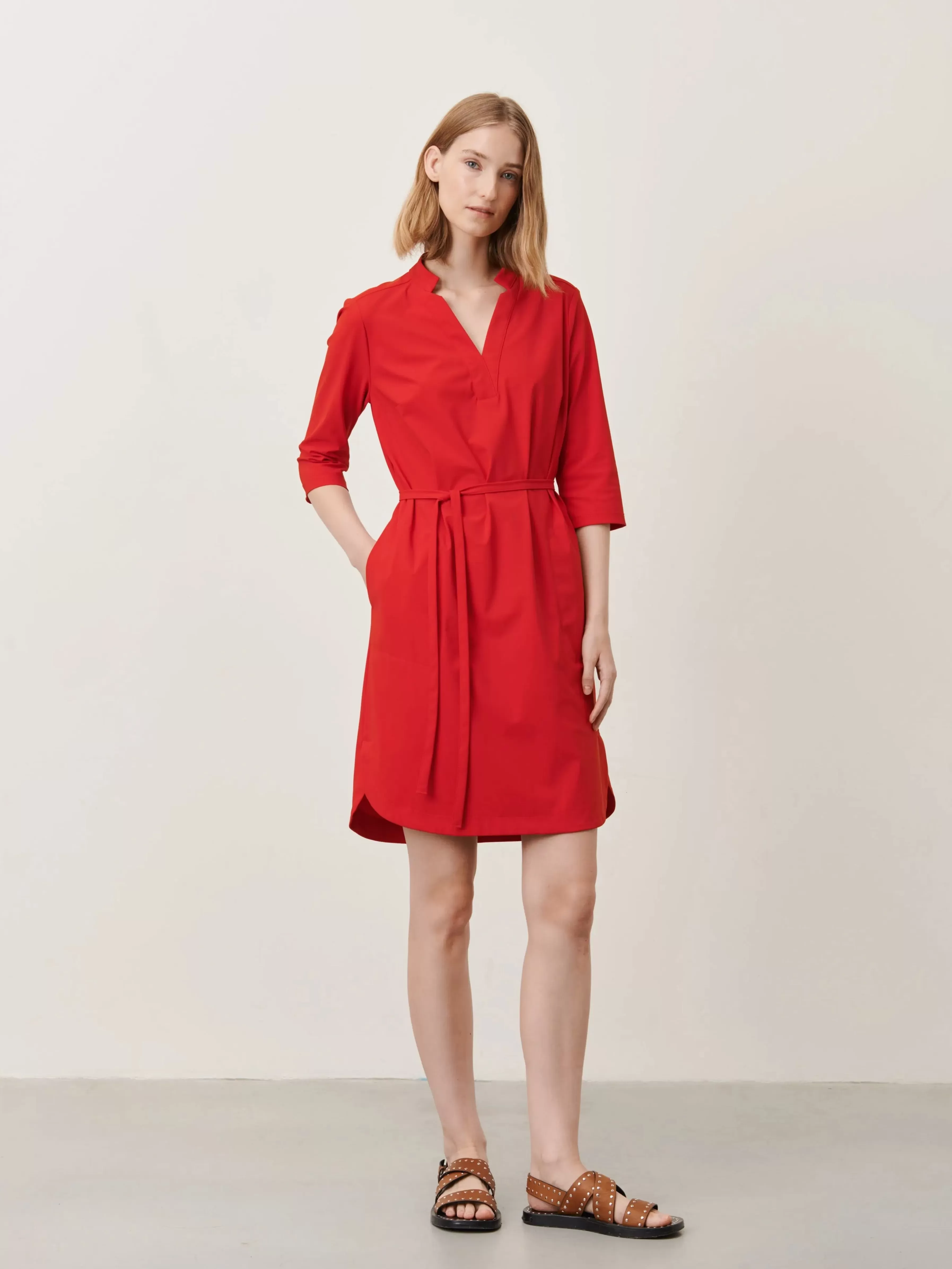 Jurken>Jane Lushka Kendal Dress Technical Jersey | Red