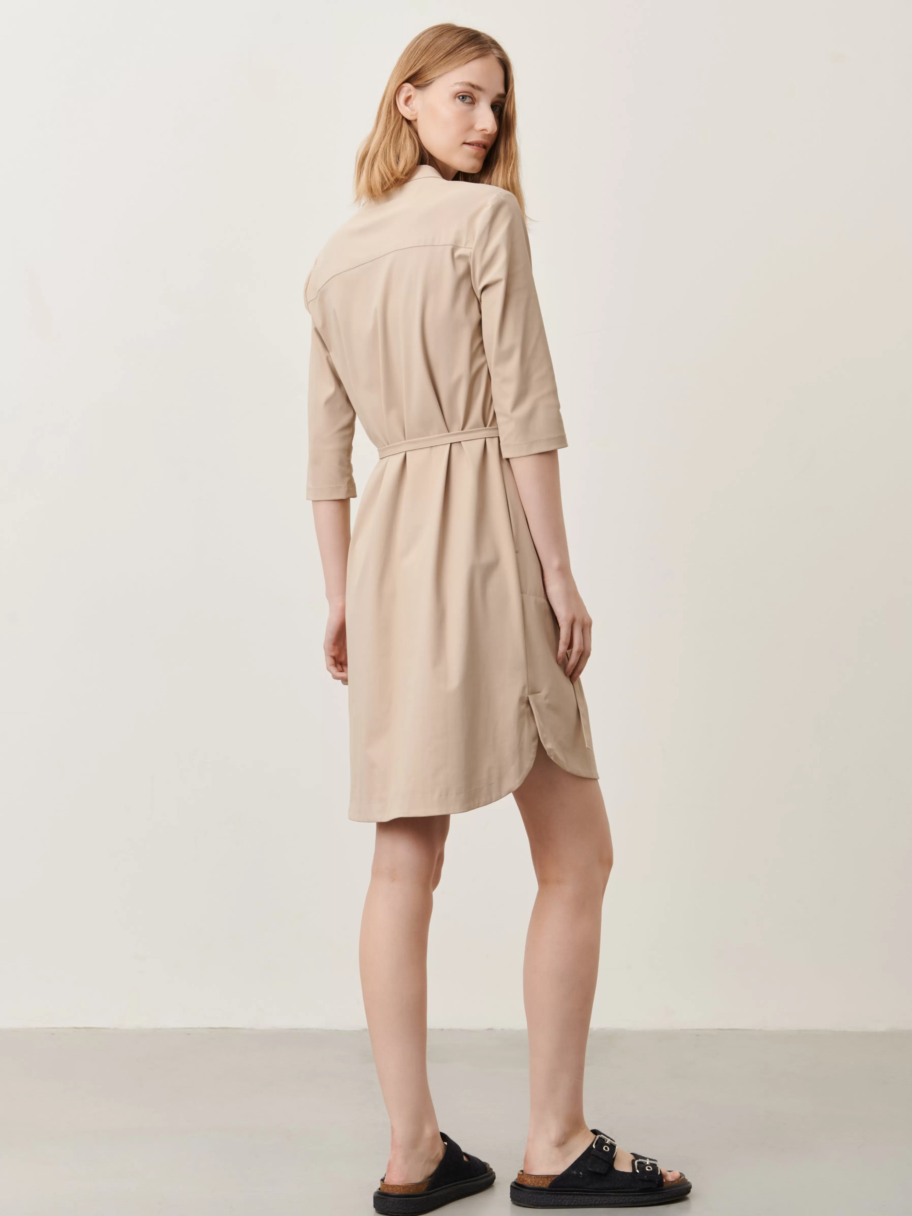 Jurken>Jane Lushka Kendal Dress Technical Jersey | Sand