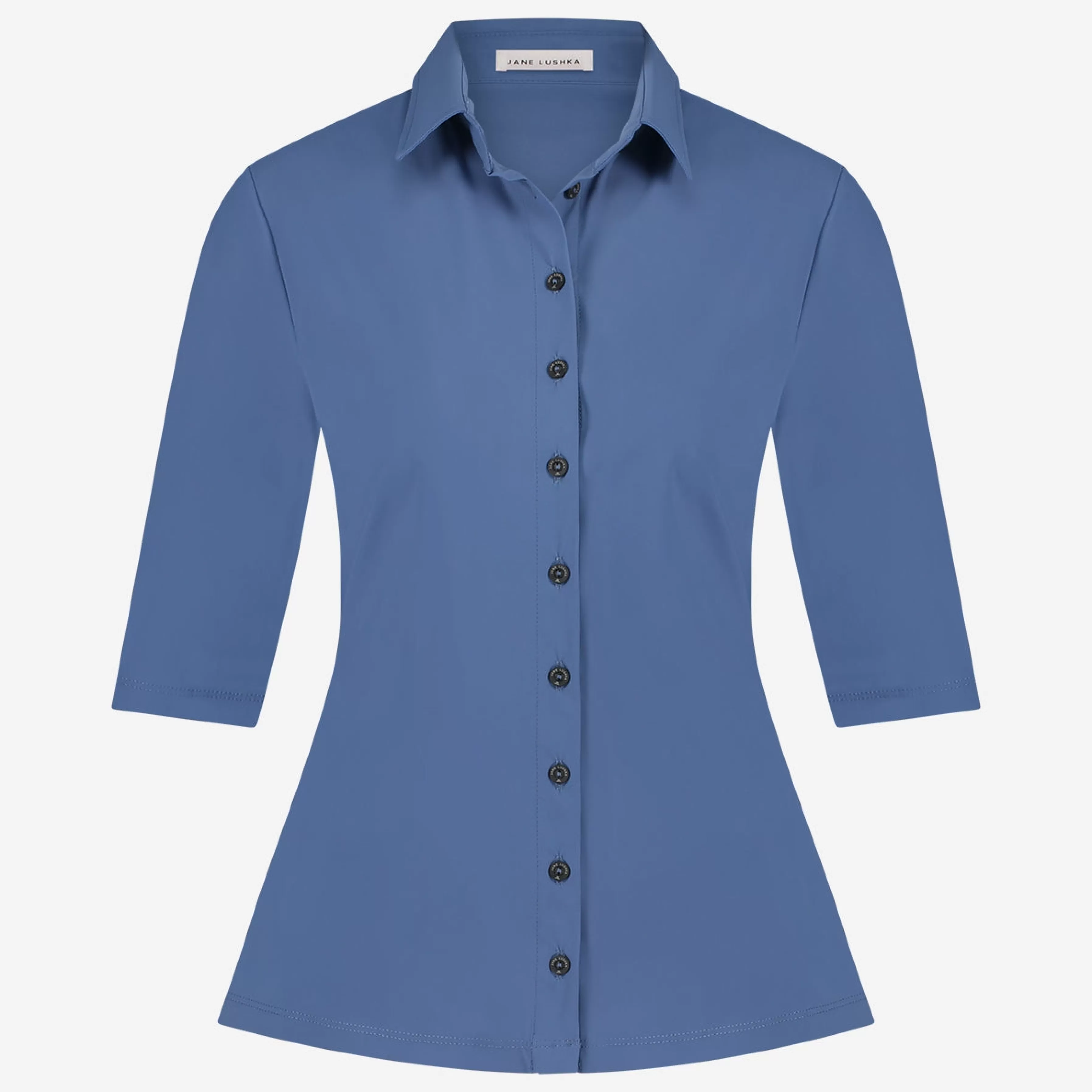 Blouses>Jane Lushka Kikkie Blouse Technical Jersey | Mid Blue