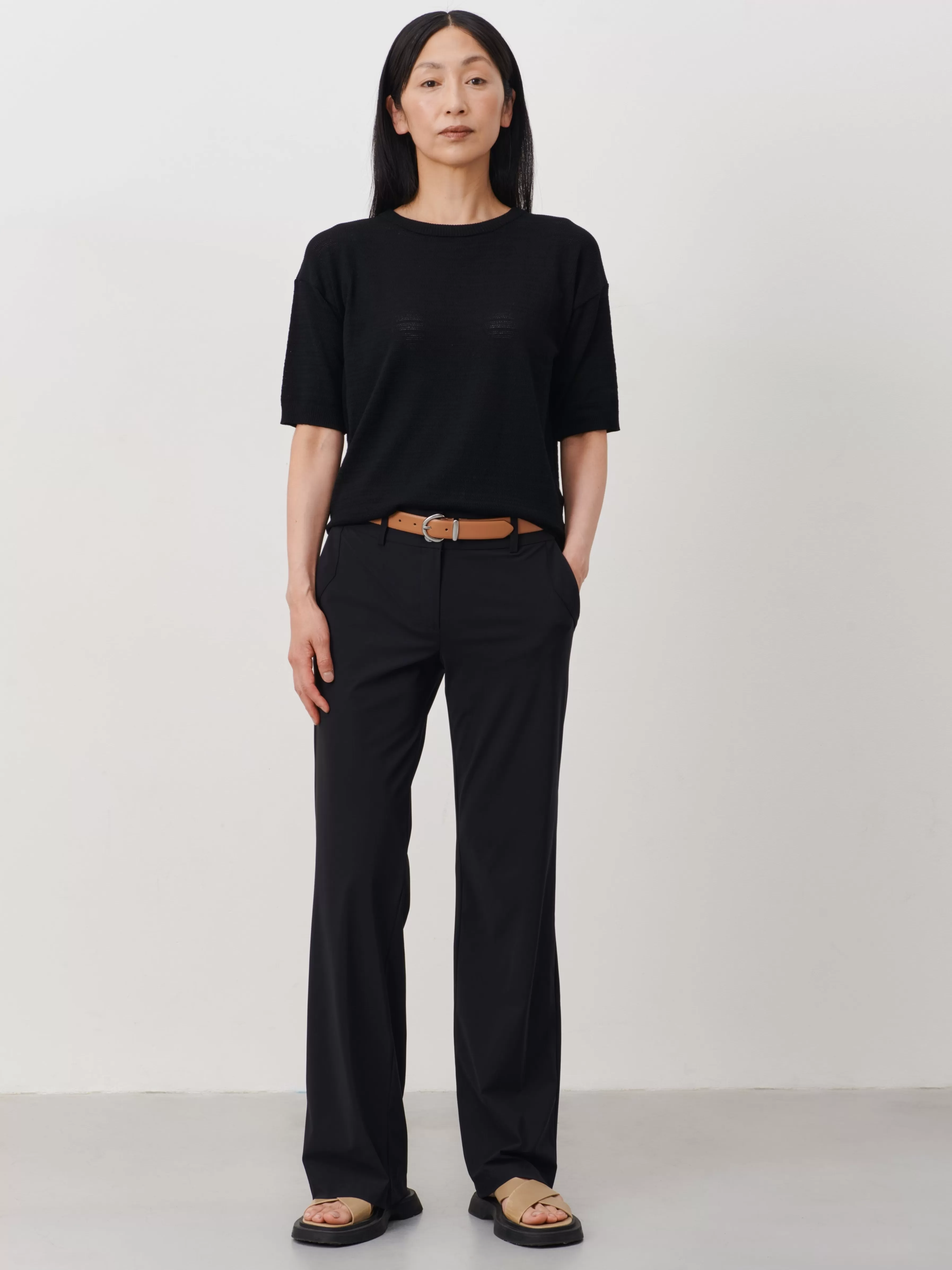 Broeken>Jane Lushka Landa Pants Technical Jersey | Black