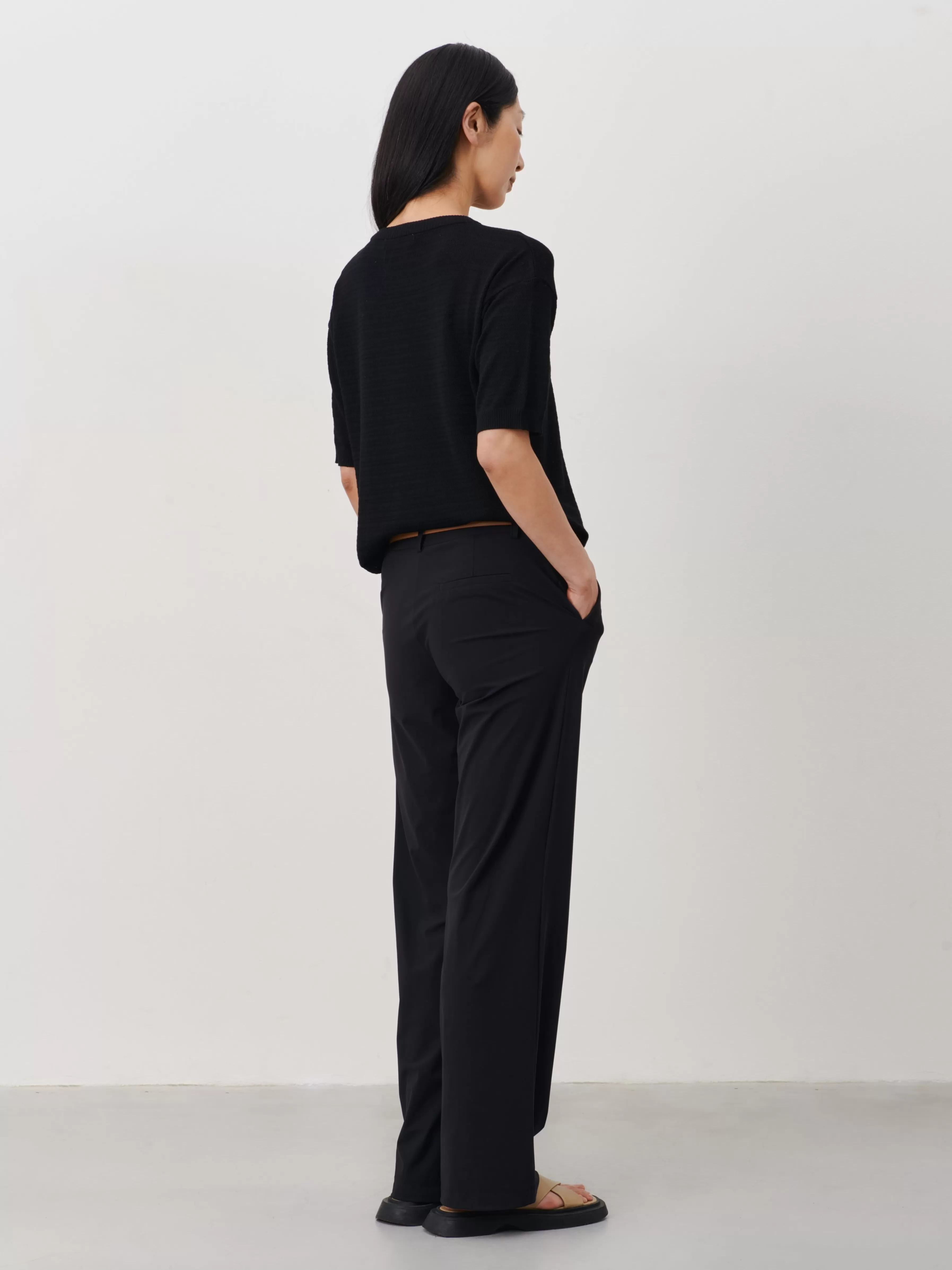 Broeken>Jane Lushka Landa Pants Technical Jersey | Black