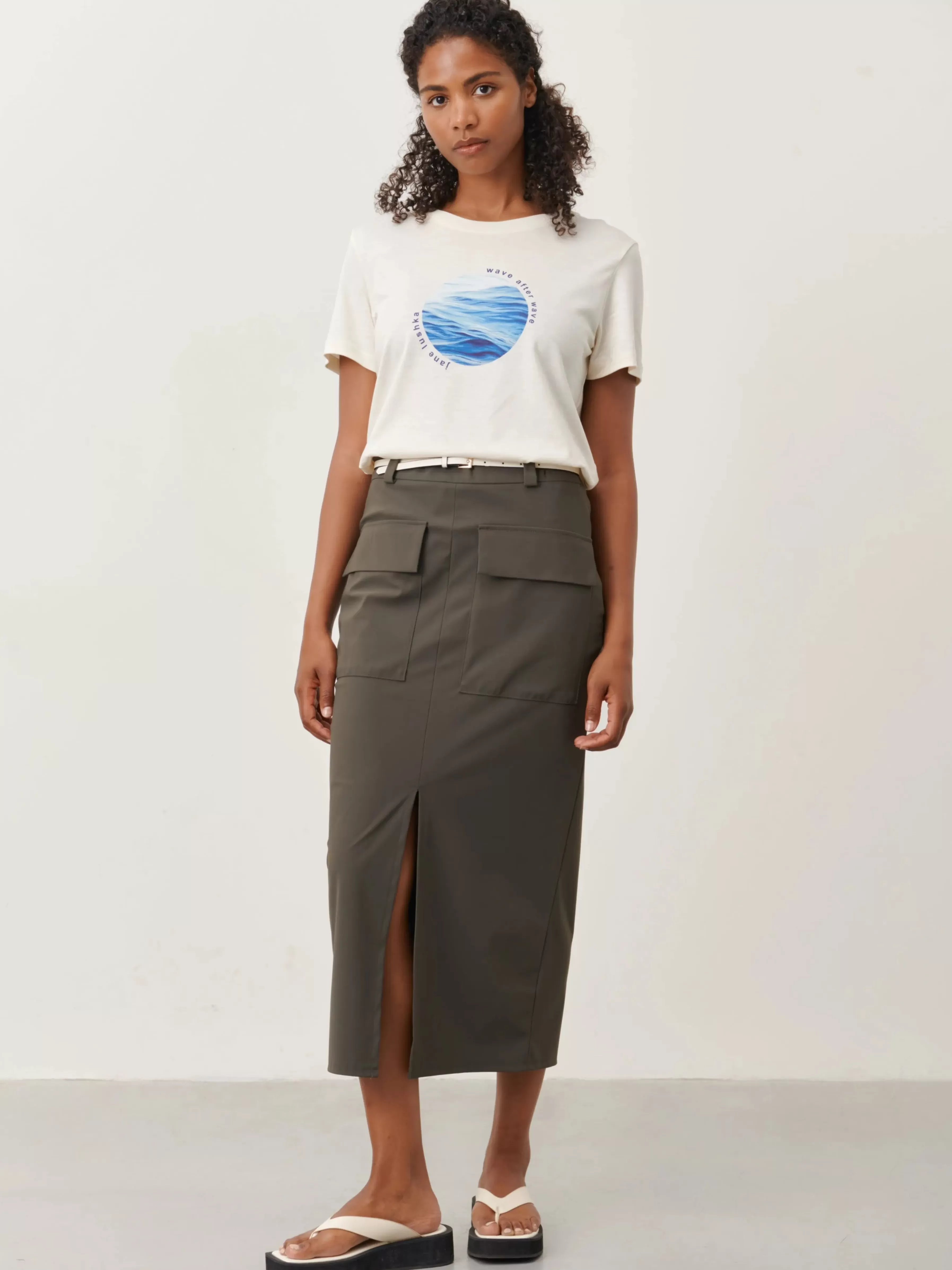 Rokken>Jane Lushka Lara Skirt Technical Jersey | Army