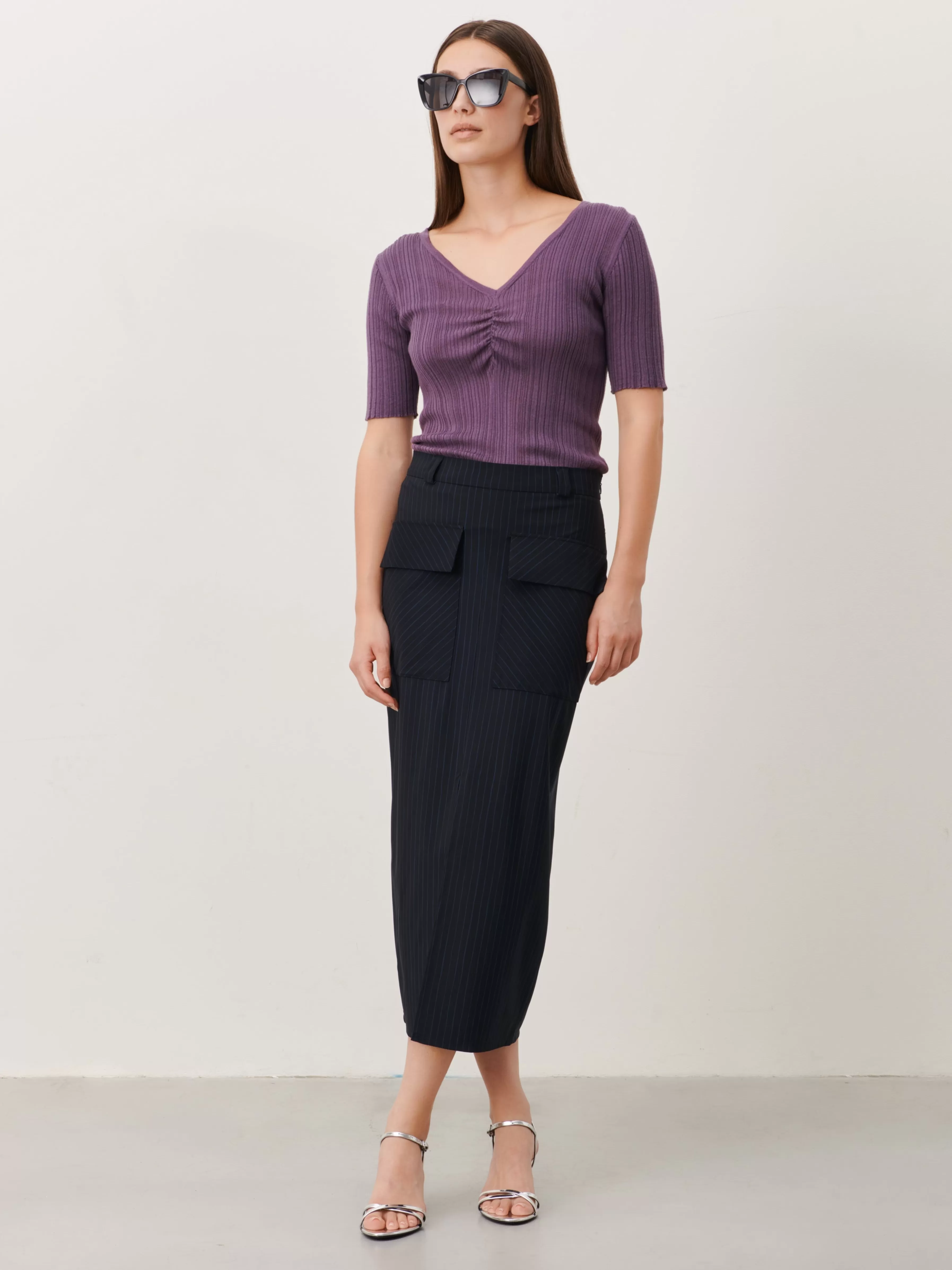 Rokken>Jane Lushka Lara Skirt Technical Jersey | Blue