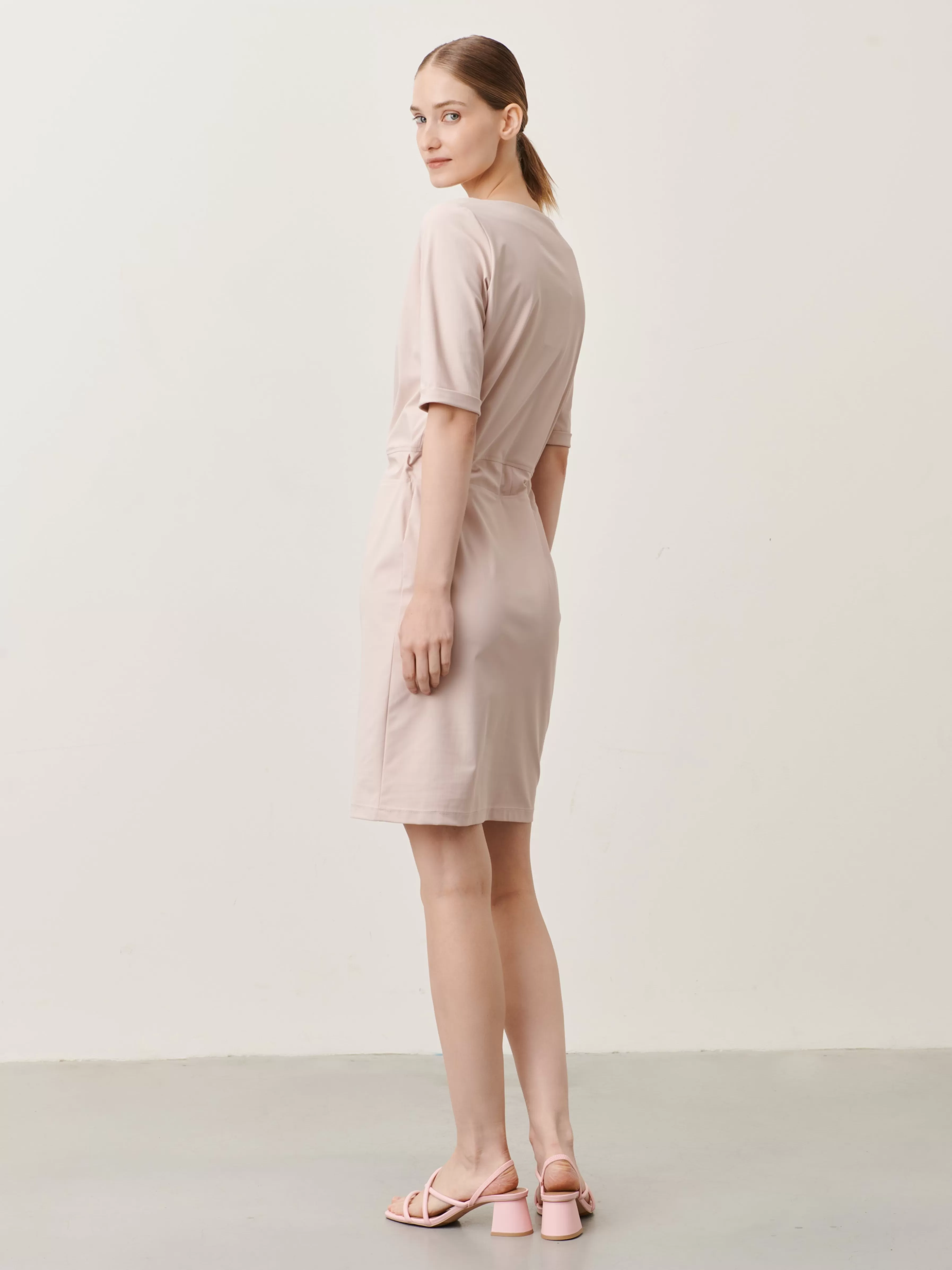 Jurken>Jane Lushka Lea Dress Technical Jersey | Pudra