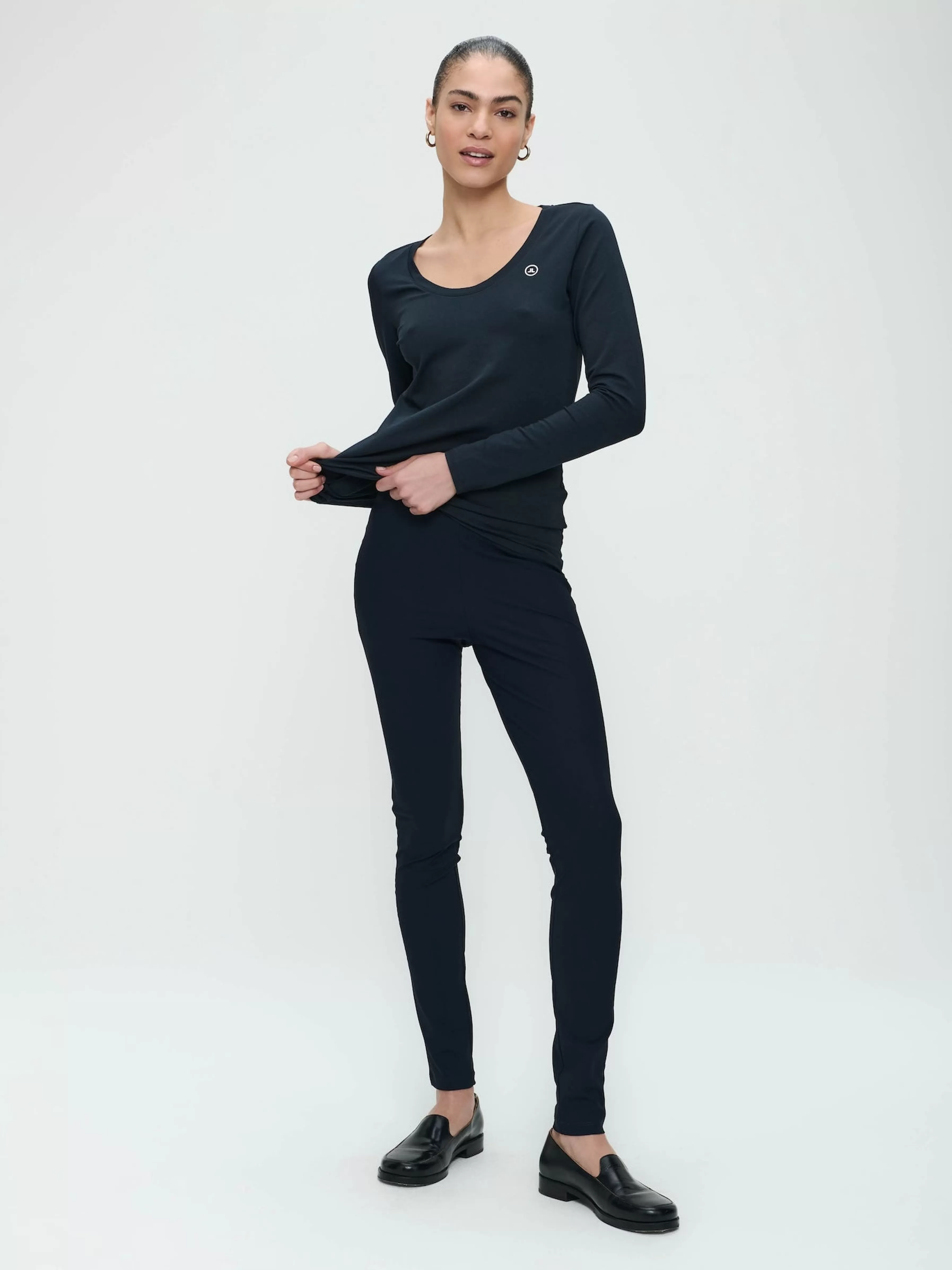 Best basic>Jane Lushka Legging Nadja Easy Wear Technical Jersey | Blue