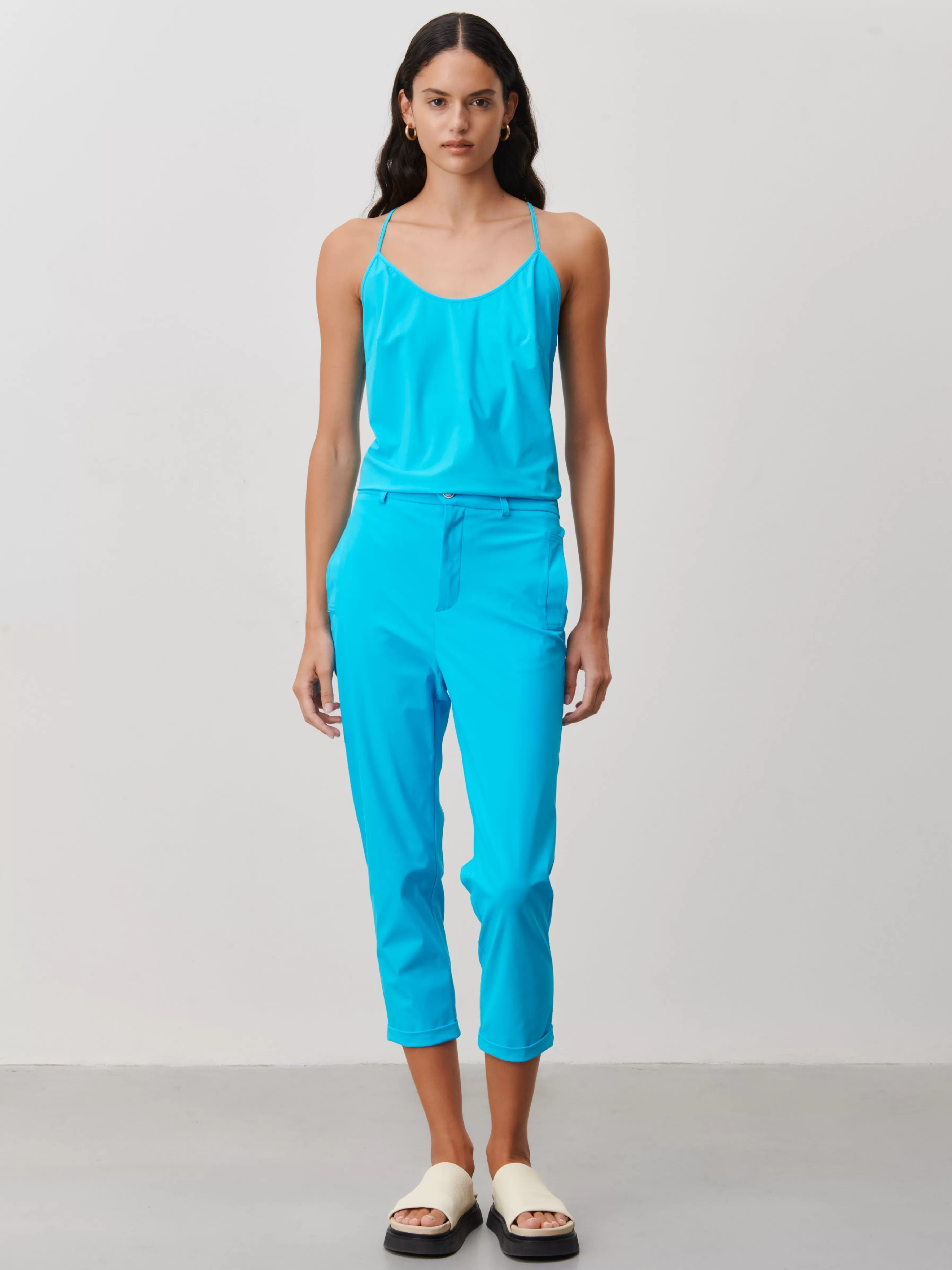 Broeken>Jane Lushka Lena Pants Technical Jersey | Light Blue