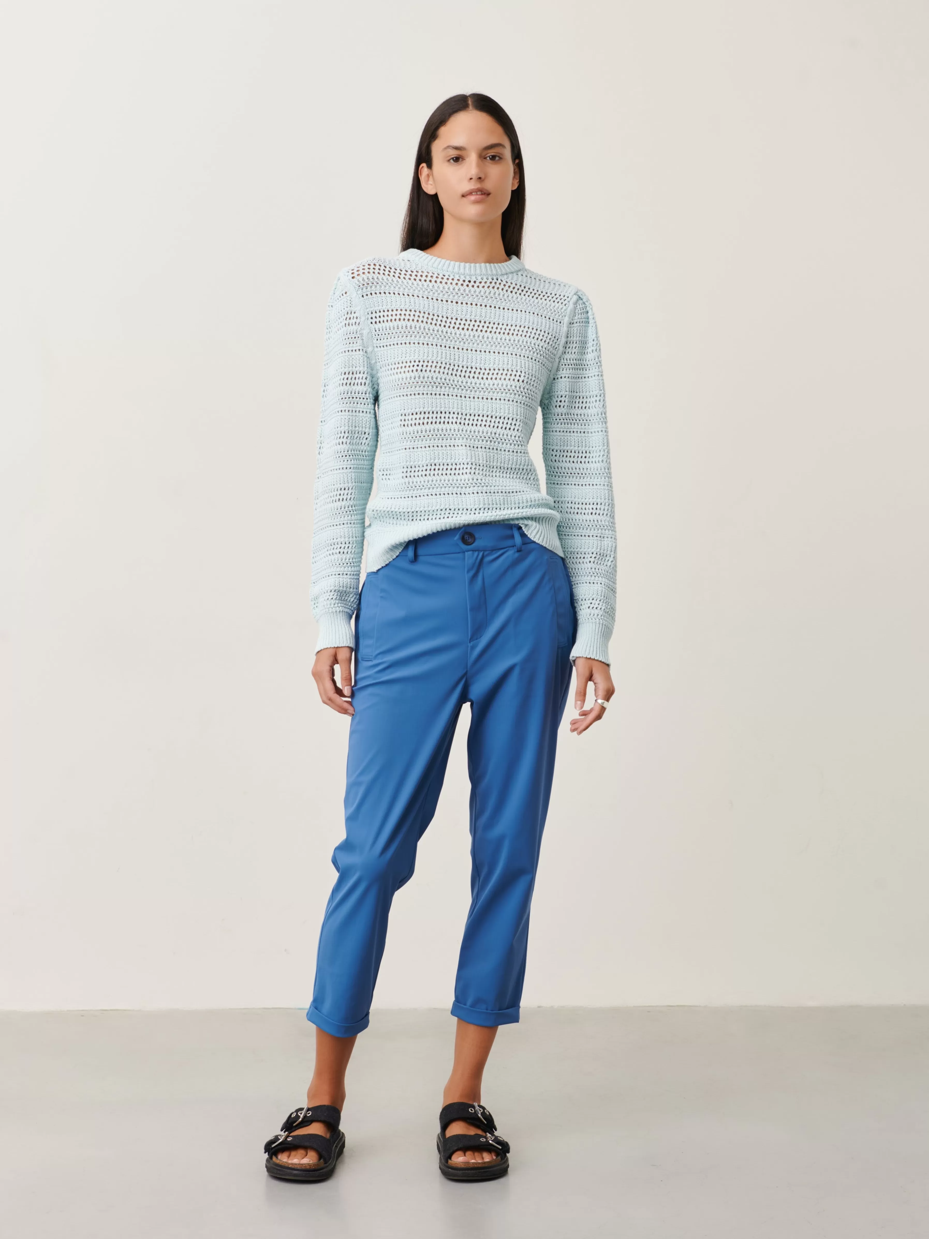 Broeken>Jane Lushka Lena Pants Technical Jersey | Mid Blue