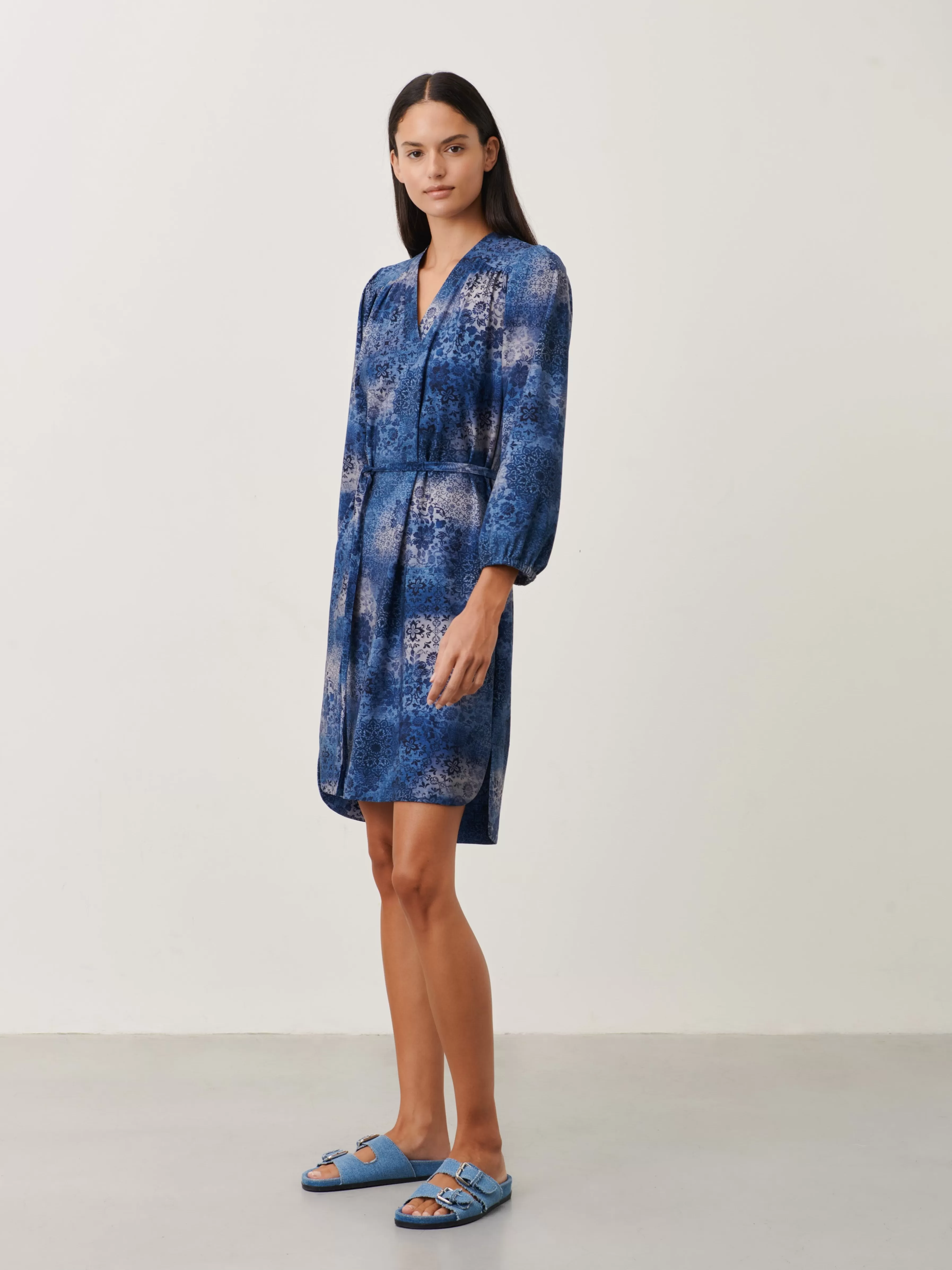 Jurken>Jane Lushka Lizzete Dress Technical Jersey | Blue