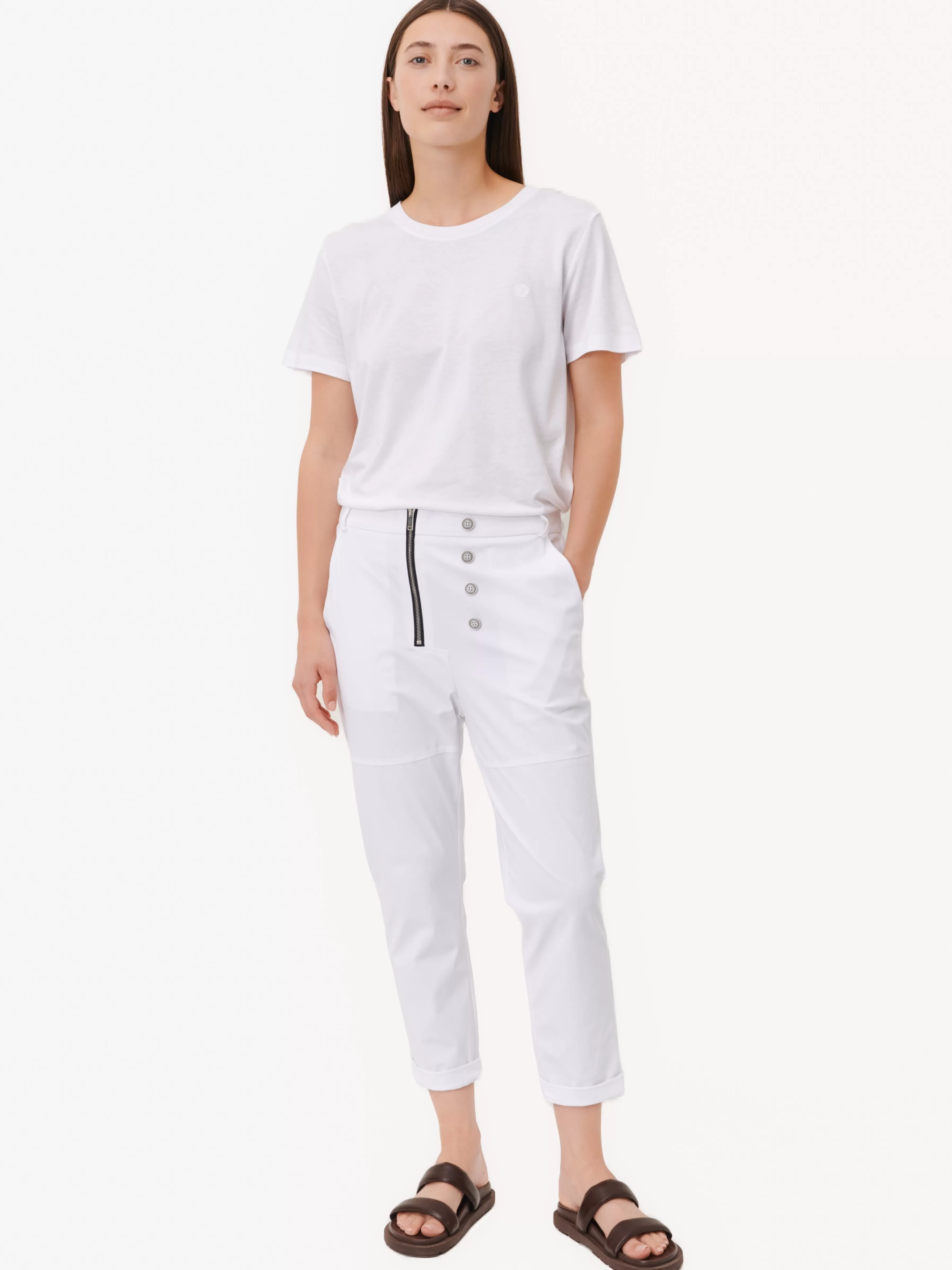 Studio collection | Broeken>Jane Lushka Miliana Pants Technical Jersey | White