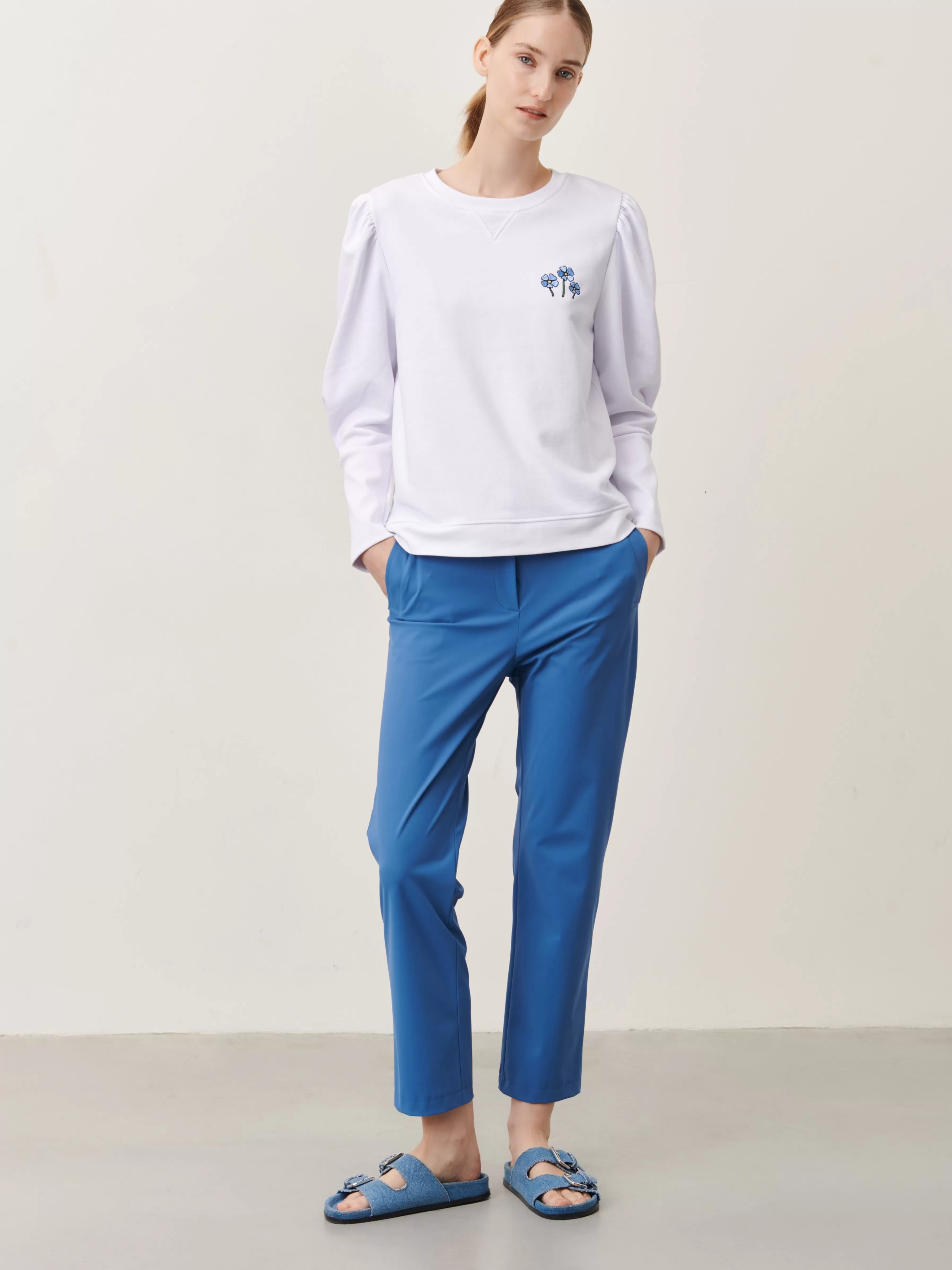 Broeken>Jane Lushka Mirel Pants Technical Jersey | Mid Blue