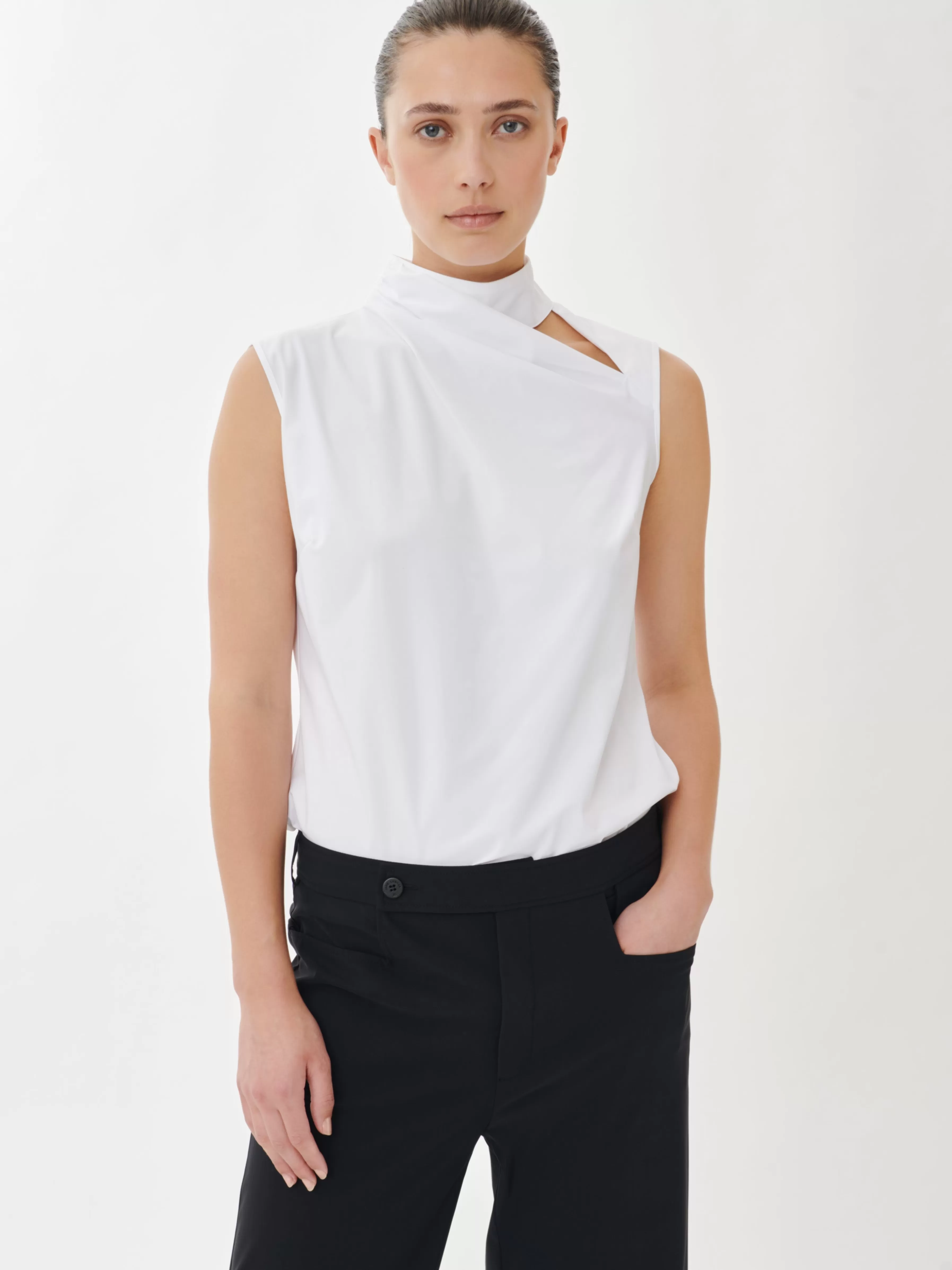 Studio collection | Tops>Jane Lushka Naomi Top Technical Jersey | White