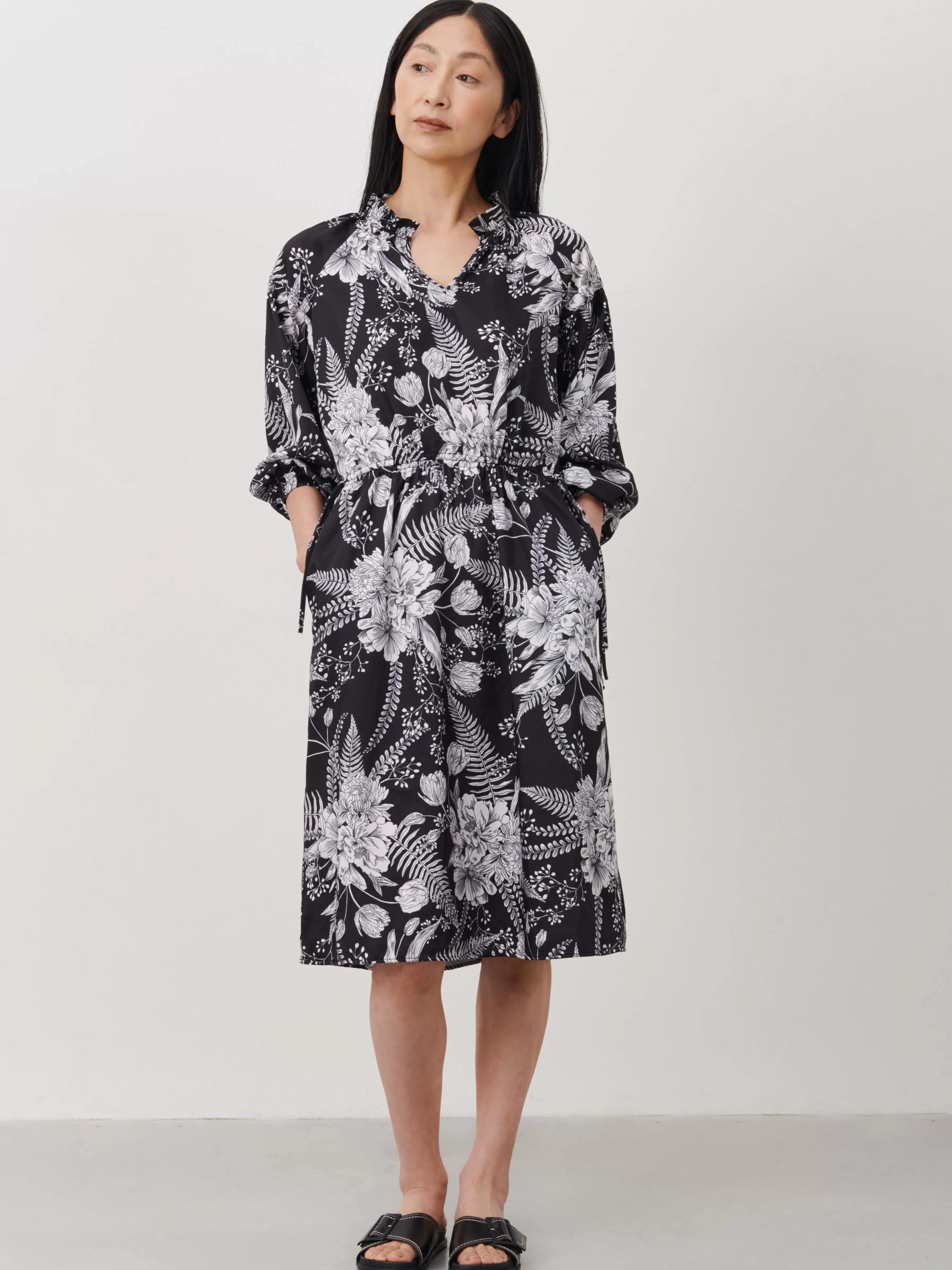 Jurken>Jane Lushka Olga Dress | Black White