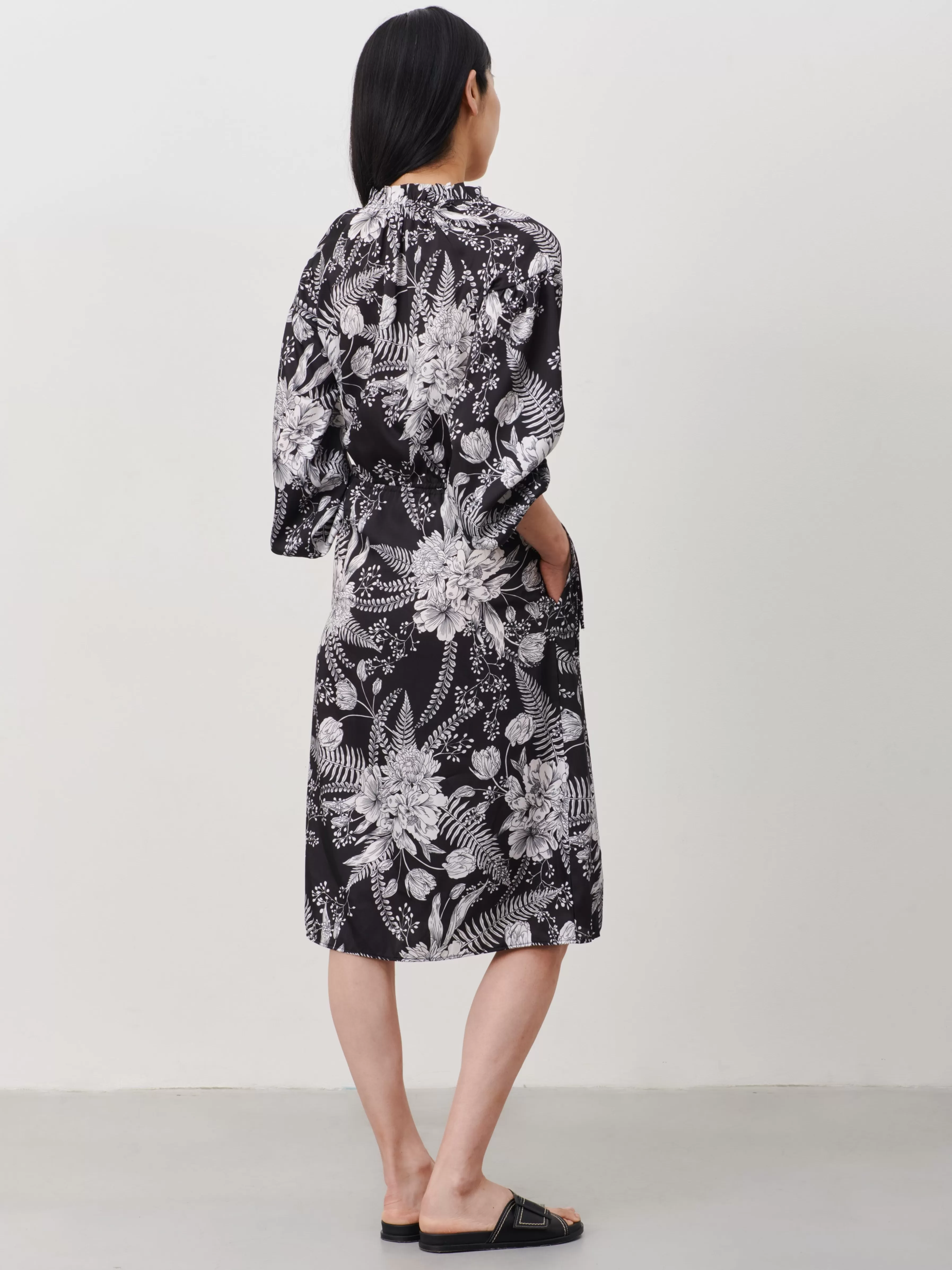 Jurken>Jane Lushka Olga Dress | Black White