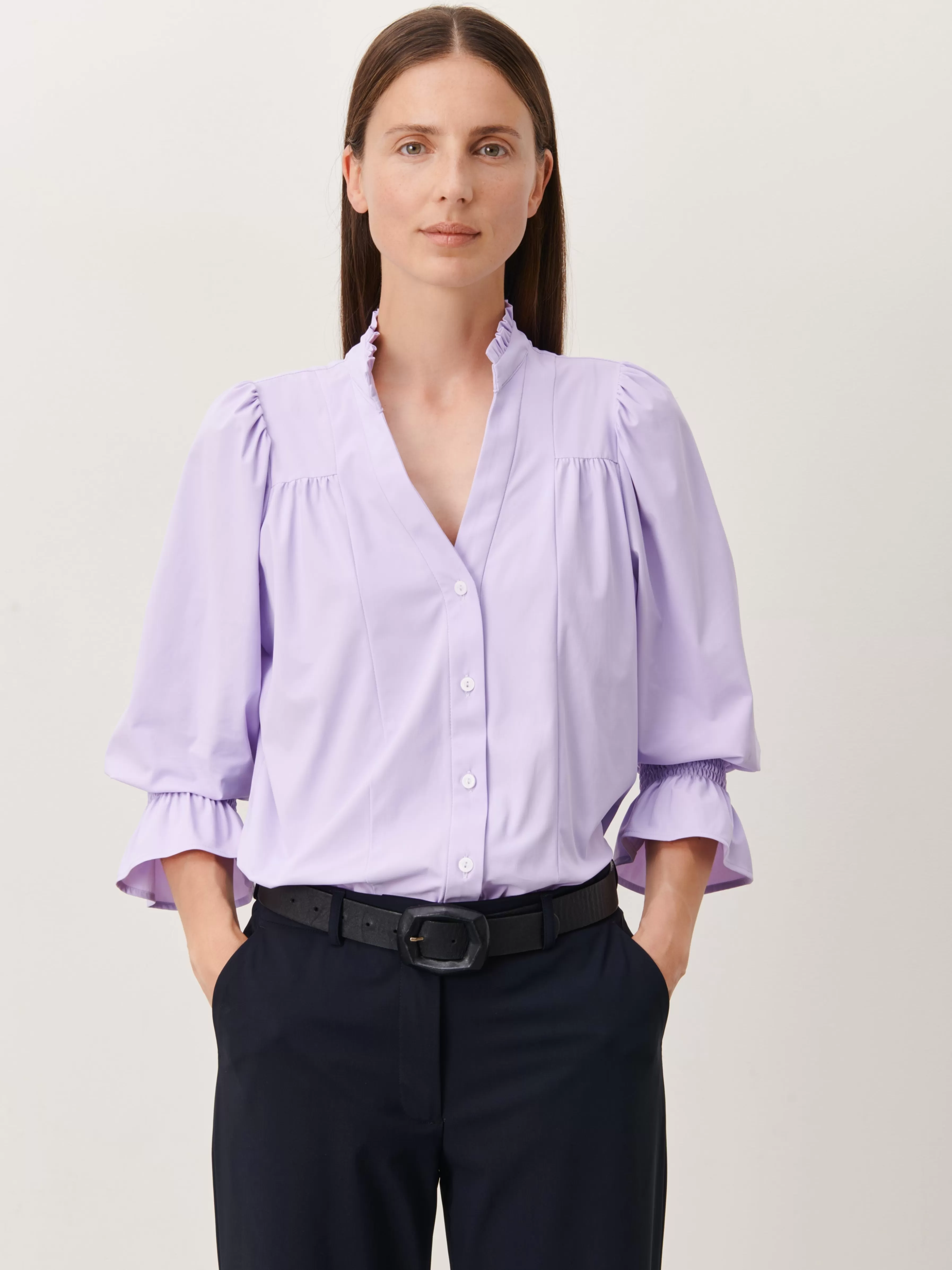 Blouses>Jane Lushka Olivia Blouse Technical Jersey | Lila