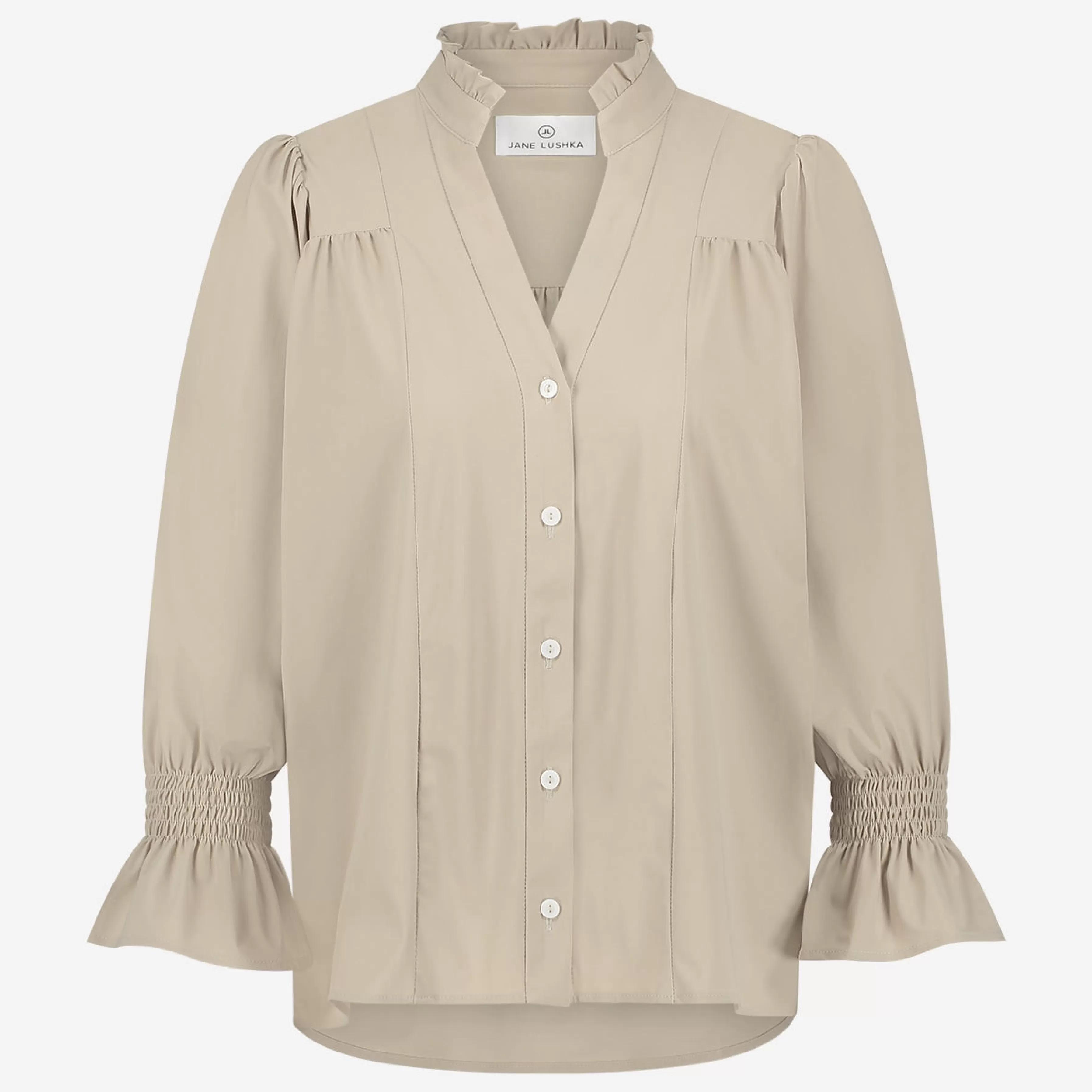 Blouses>Jane Lushka Olivia Blouse Technical Jersey | Sand