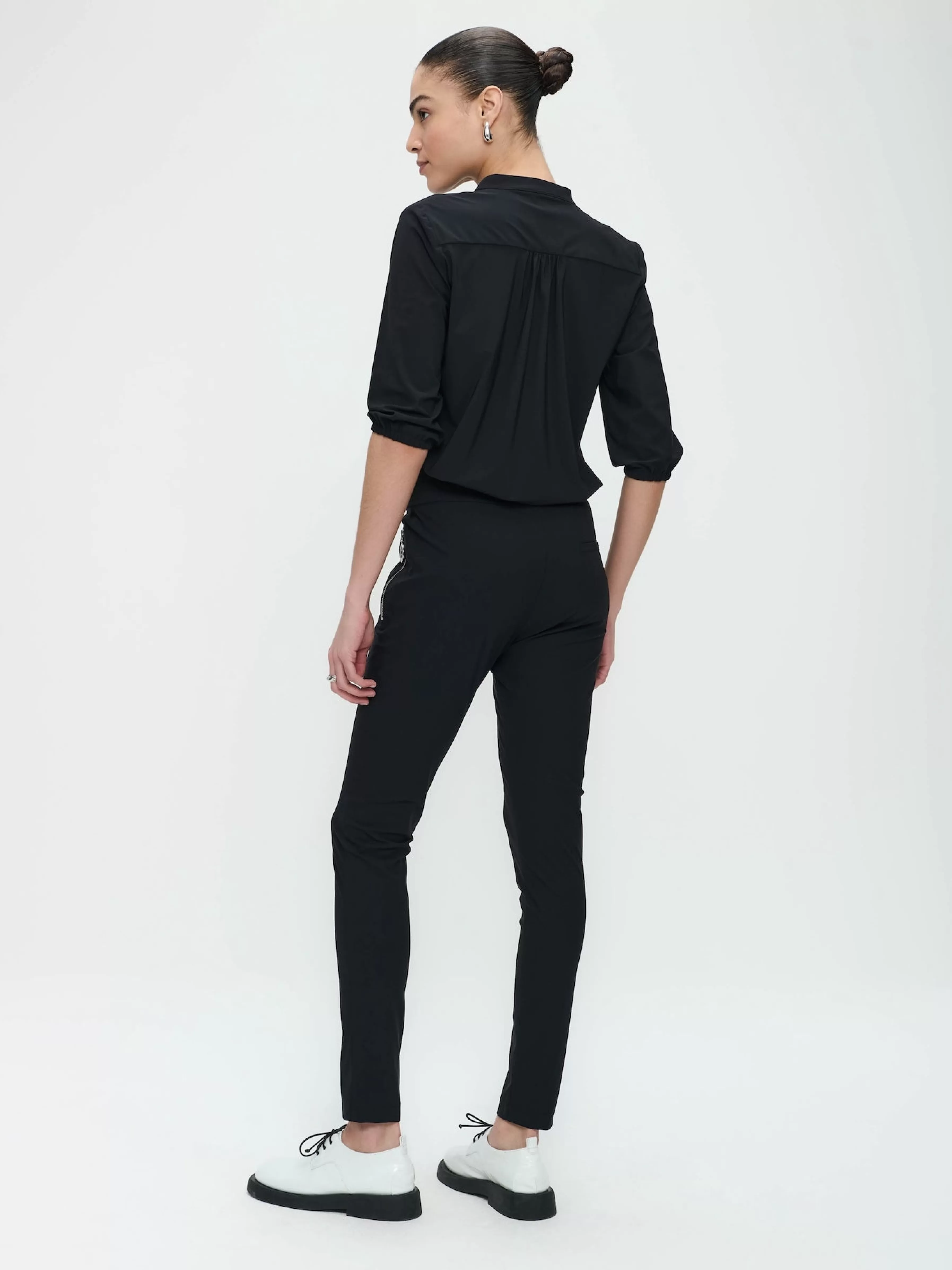 Best basic>Jane Lushka Pants Anna - Skinny Fit Technical Jersey | Black