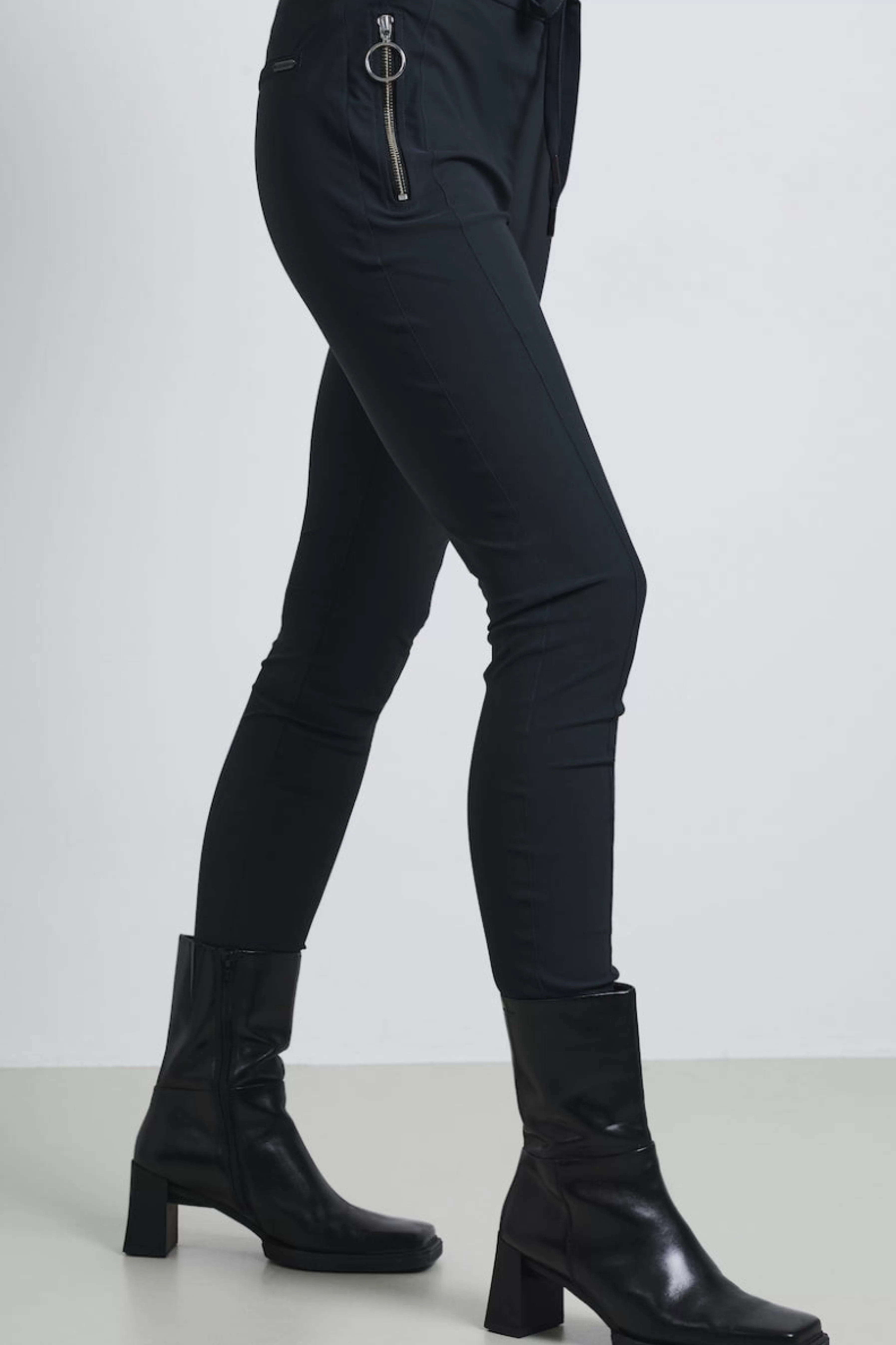 Best basic>Jane Lushka Pants Anna - Skinny Fit Technical Jersey | Grigio Notte